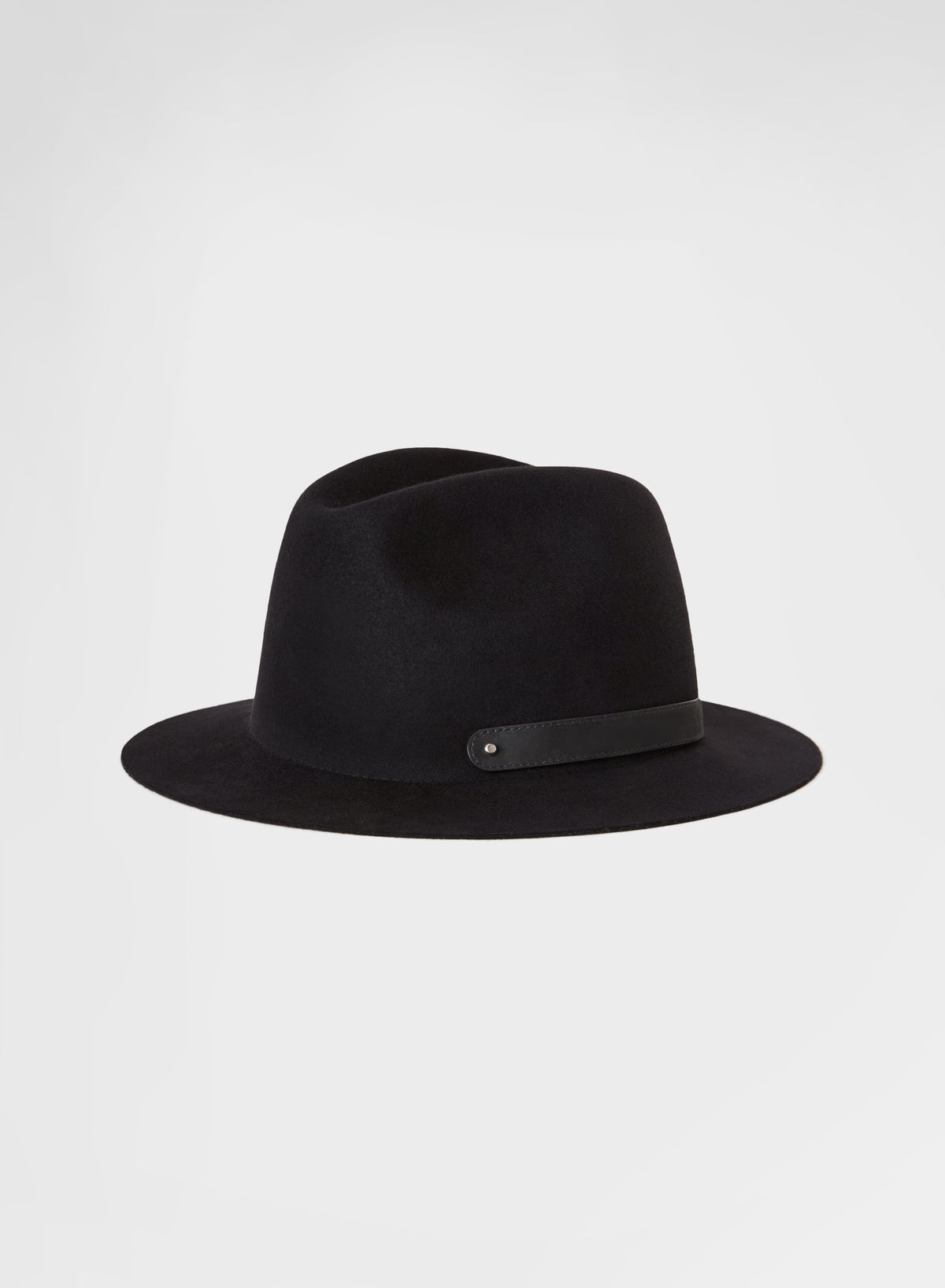 NWT Ace Of Something Aspen black 100% wool felt hat 57cm M w/grosgrain ribbon Lululemon Scuba - avconcontrols.com main image 3