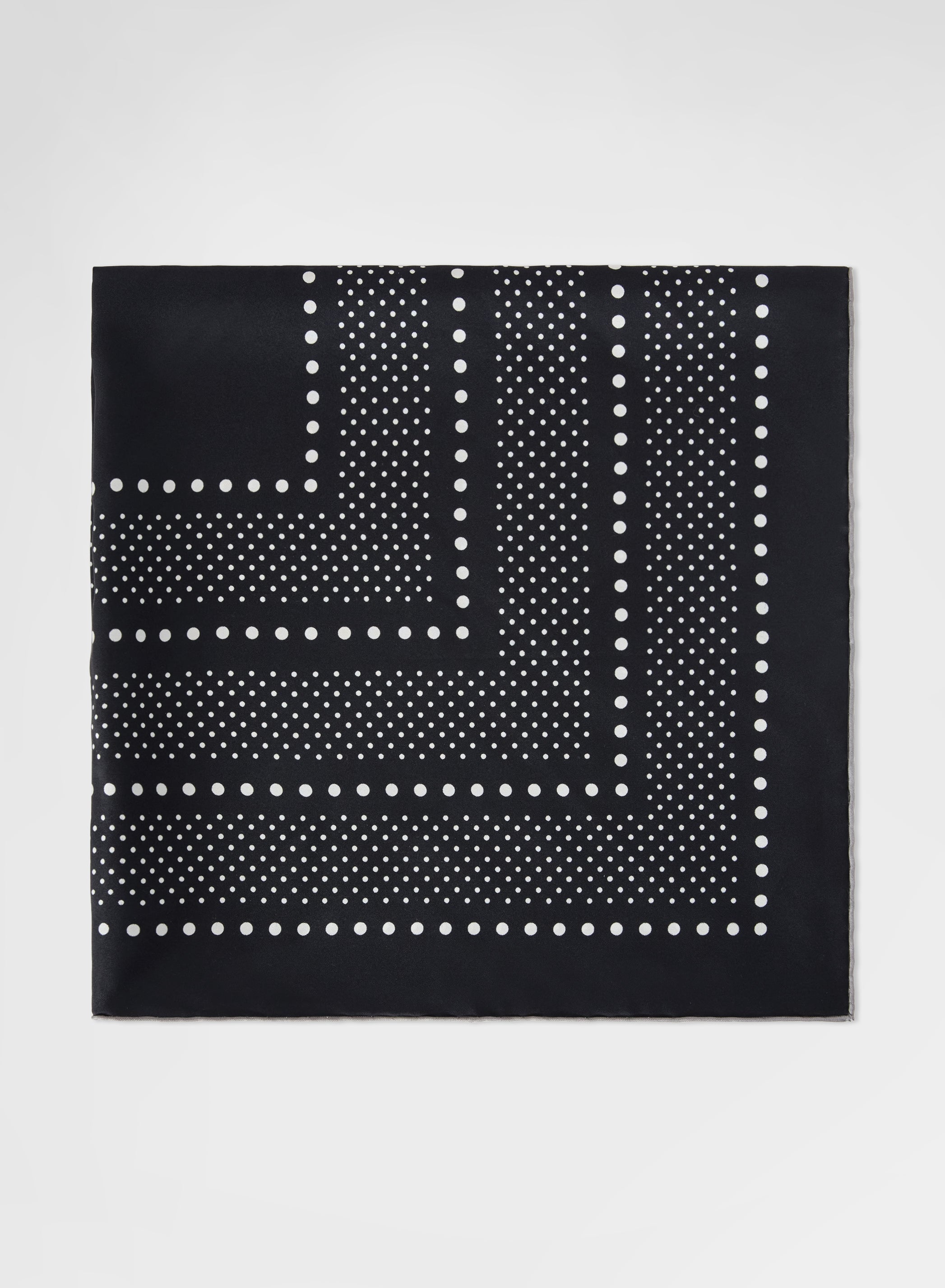 POIS PRINT SCARF DARK GREY