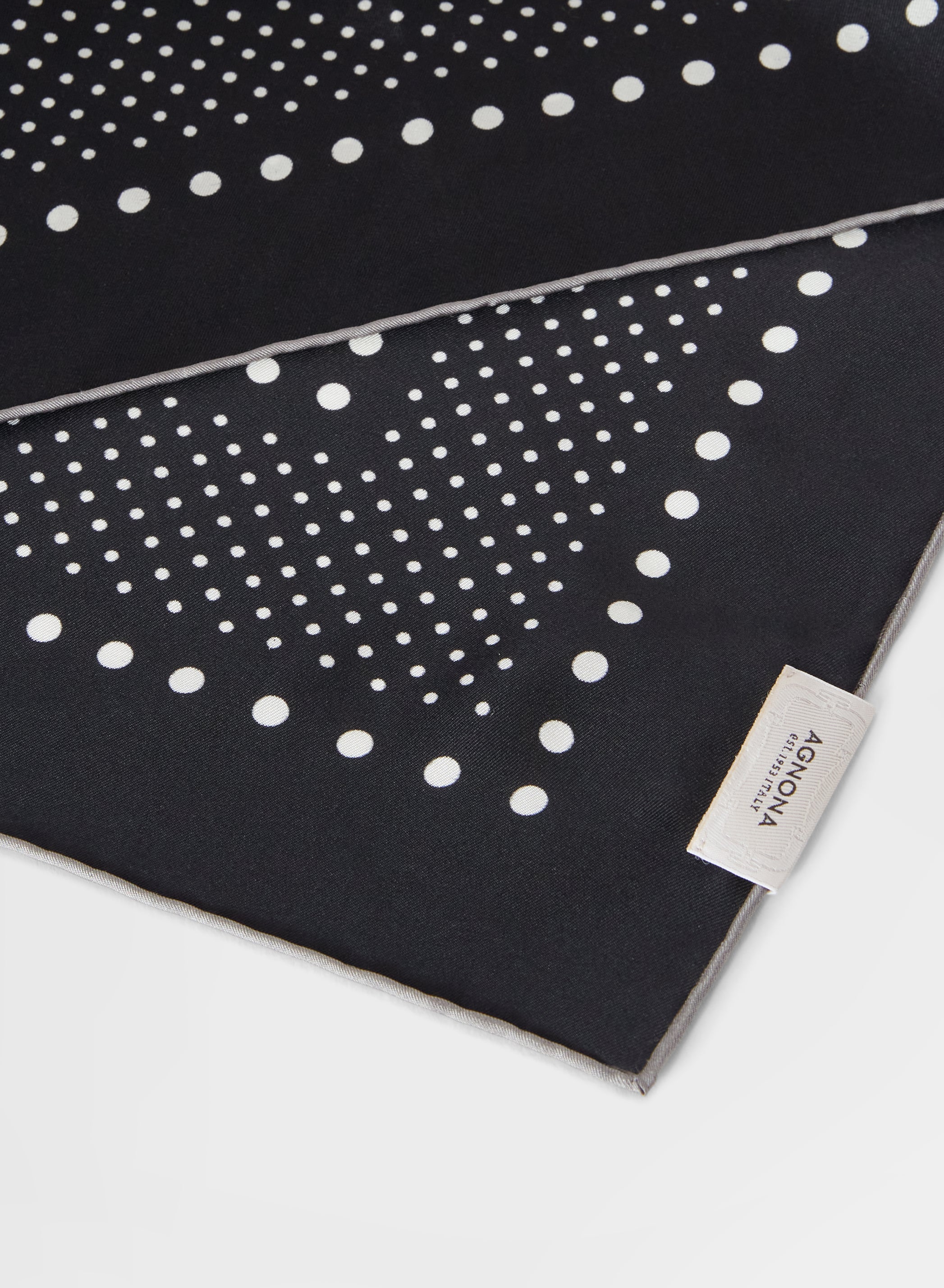POIS PRINT SCARF DARK GREY