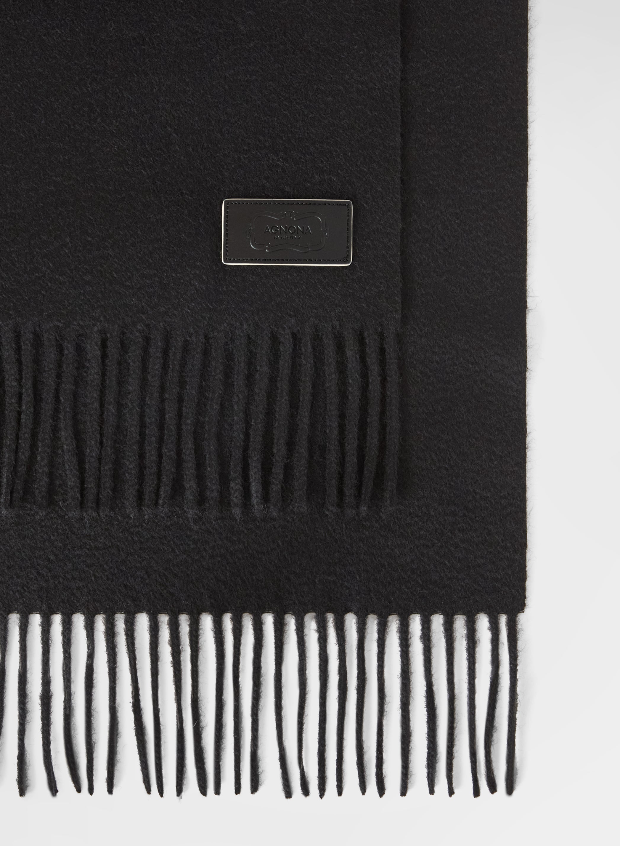 CASHMERE ZIBELLINATO SCARF BLACK