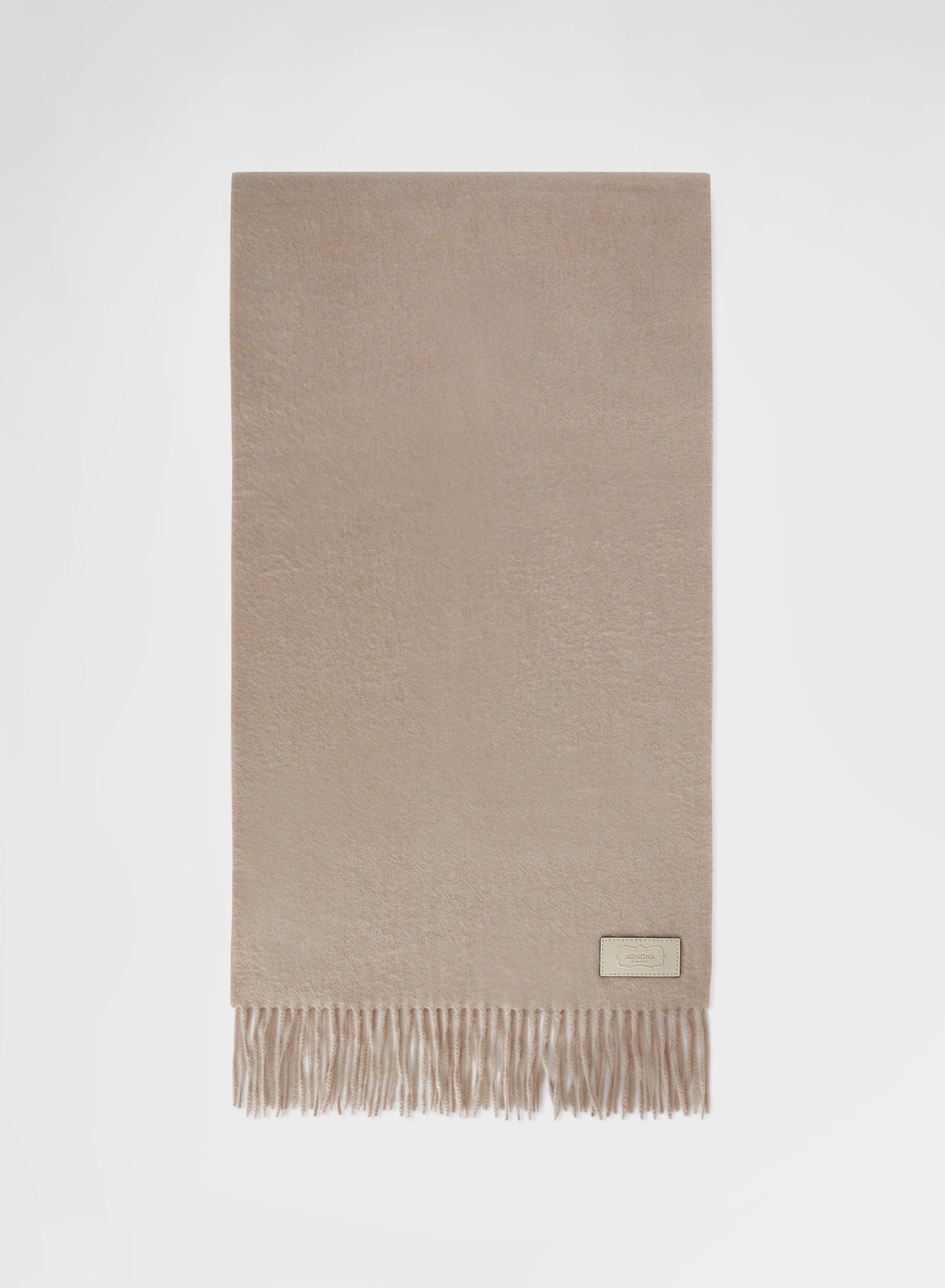 CASHMERE ZIBELLINATO SCARF ALABASTRO