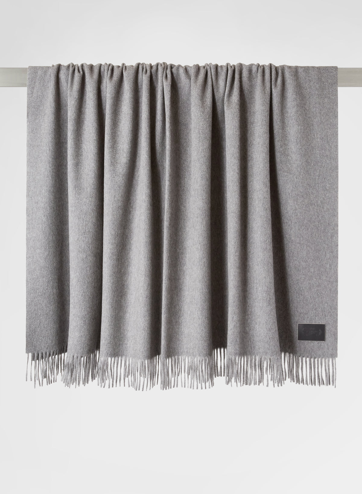 ZIBELLINATO CASHMERE PLAID MEDIUM GREY