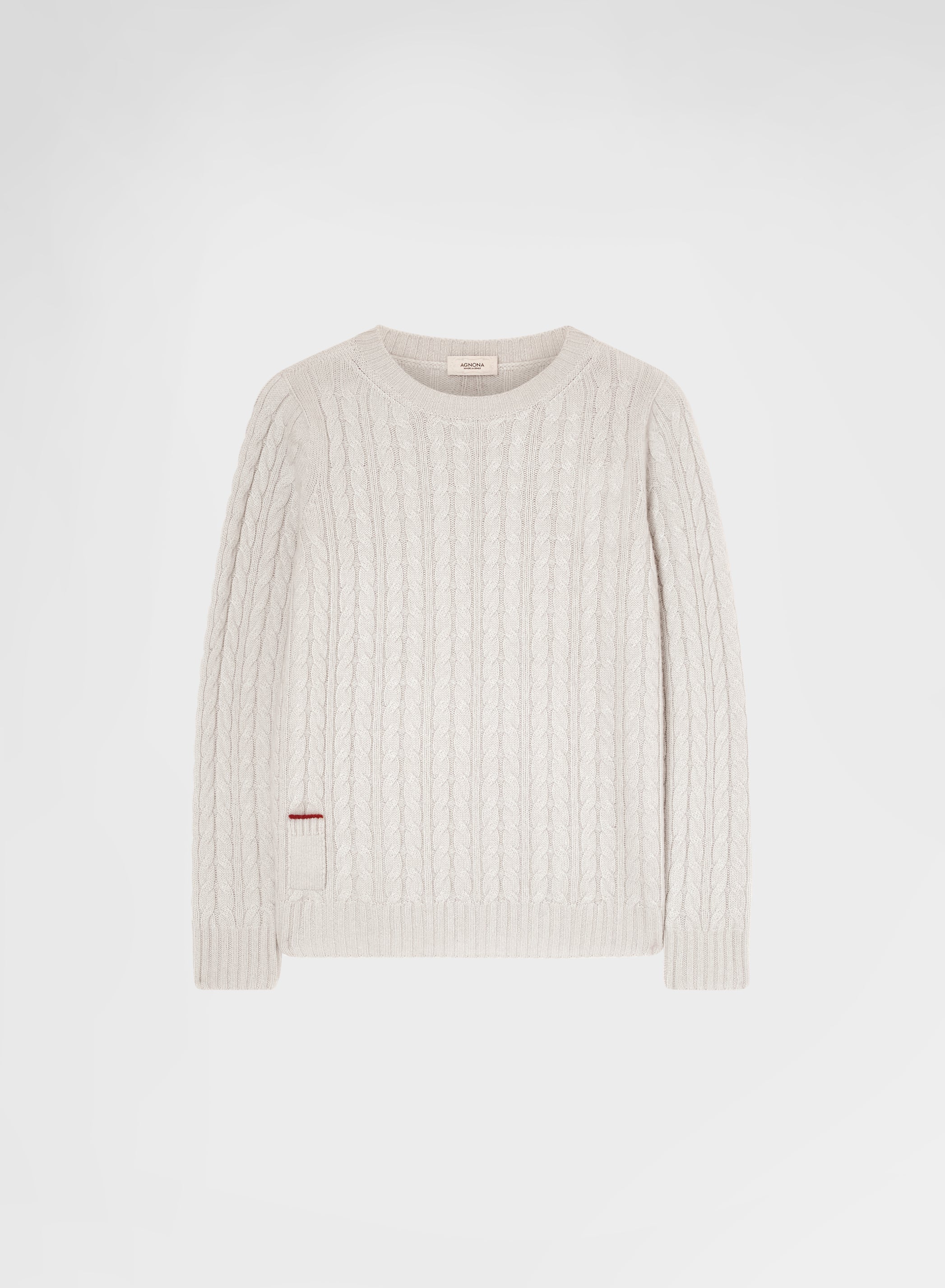 LONG SLEEVE CREWNECK CASHMERE PLAIT MOON