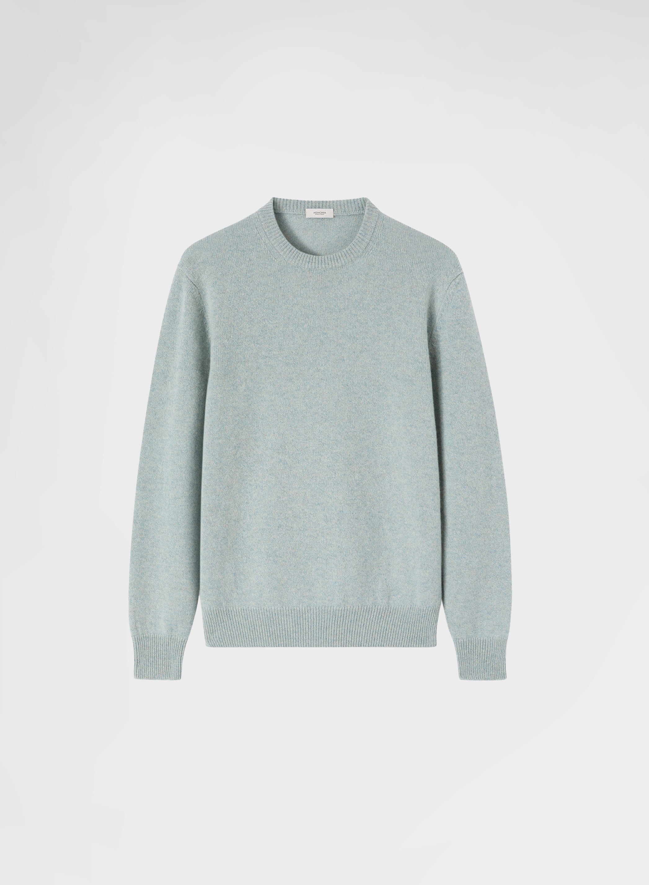 LONG SLEEVE CREWNECK CASHMERE TUBOLARE ACQUALIGHT
