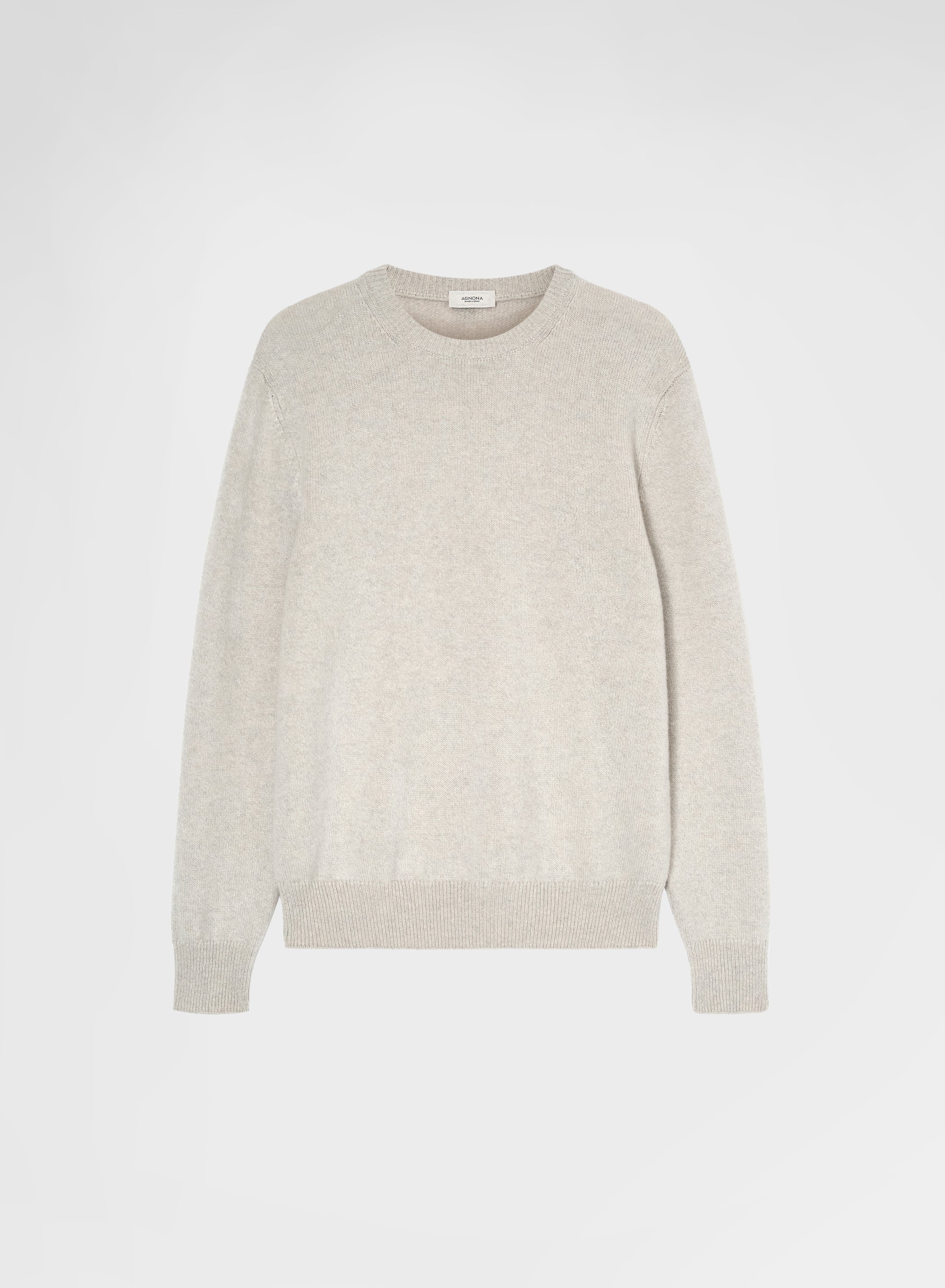 LONG SLEEVE CREWNECK CASHMERE TUBOLARE CANVAS