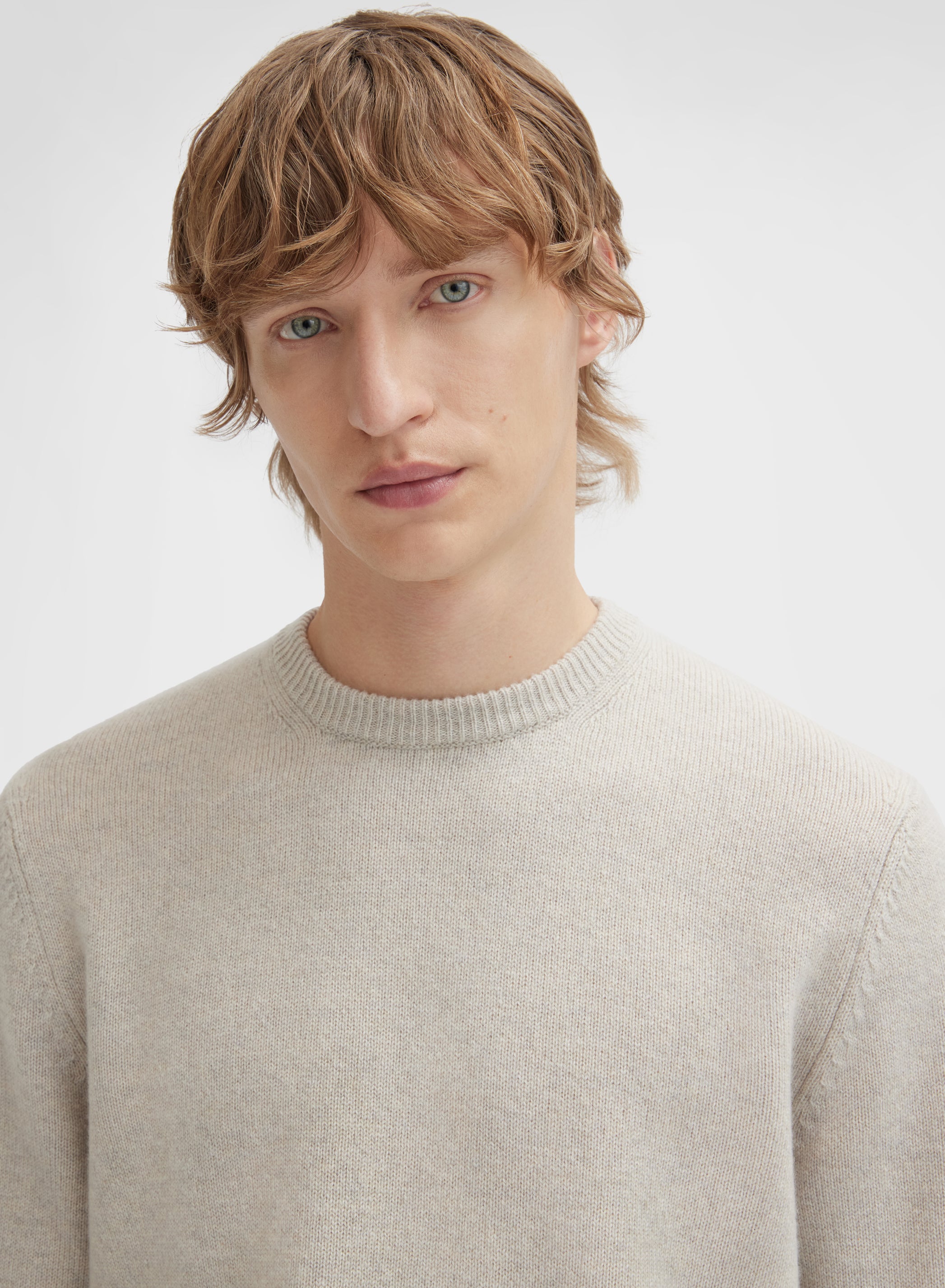 LONG SLEEVE CREWNECK CASHMERE TUBOLARE CANVAS