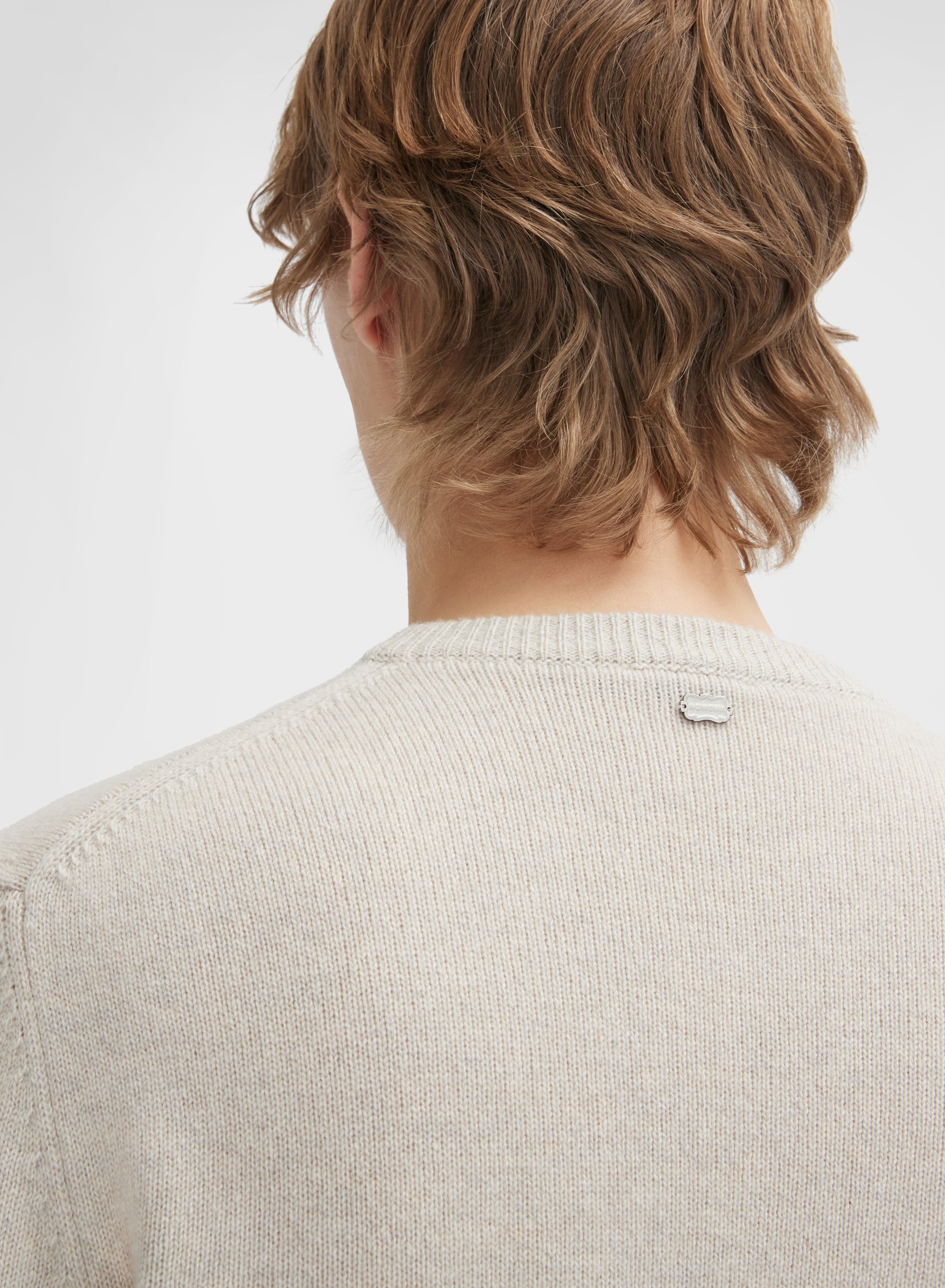 LONG SLEEVE CREWNECK CASHMERE TUBOLARE CANVAS