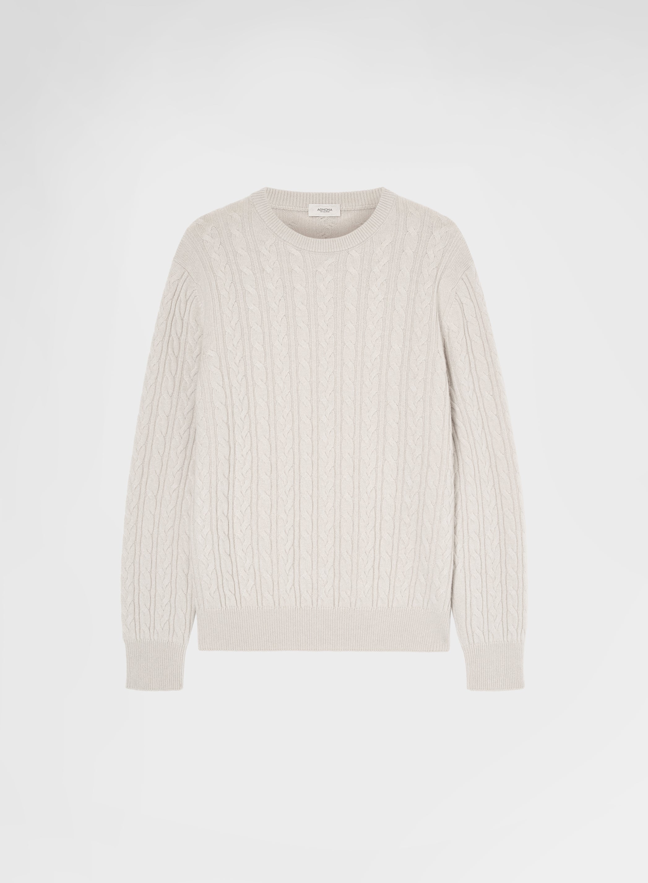 LONG SLEEVE CREWNECK CASHMERE TRECCIA MOON