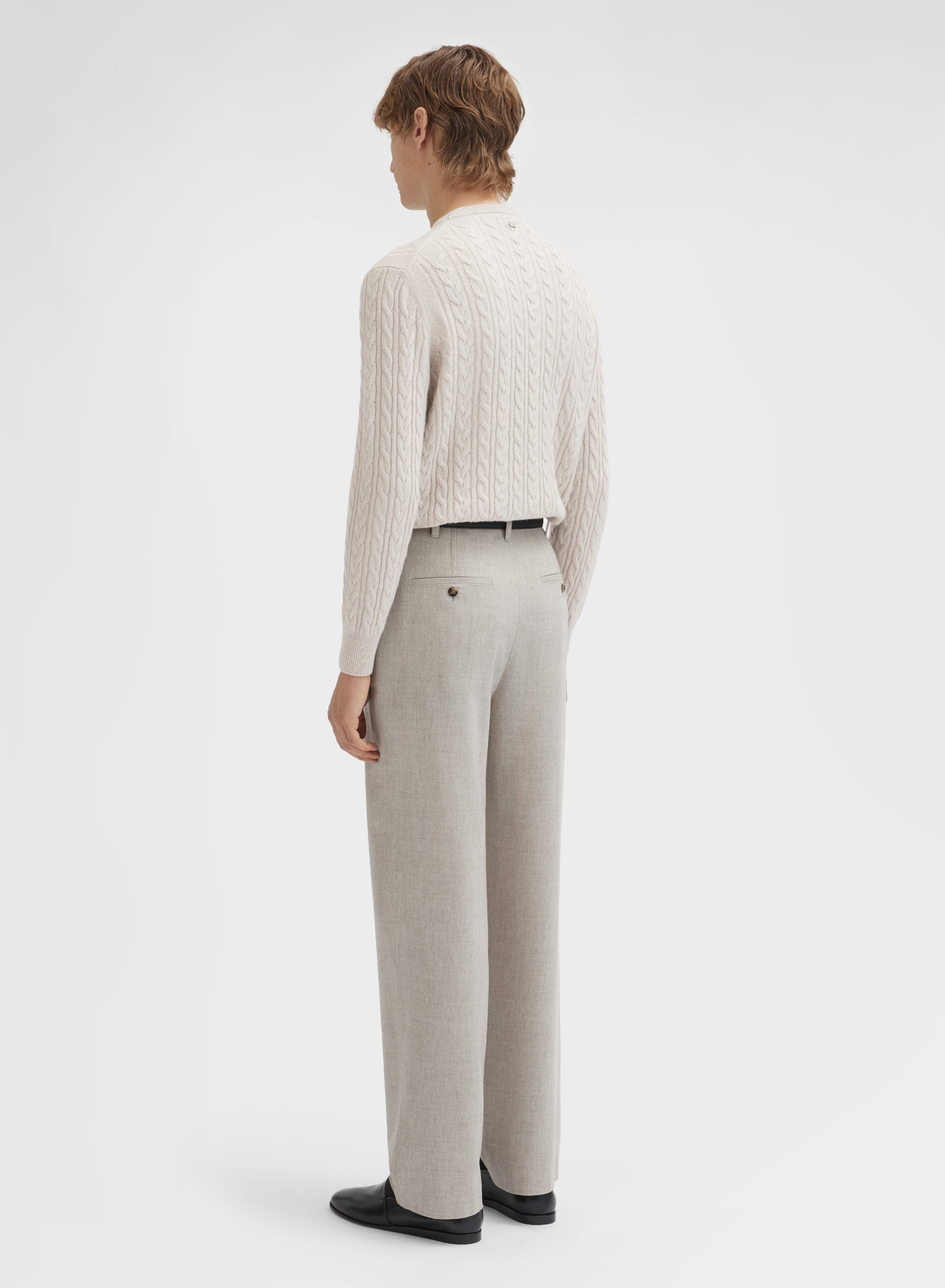 LONG SLEEVE CREWNECK CASHMERE TRECCIA MOON