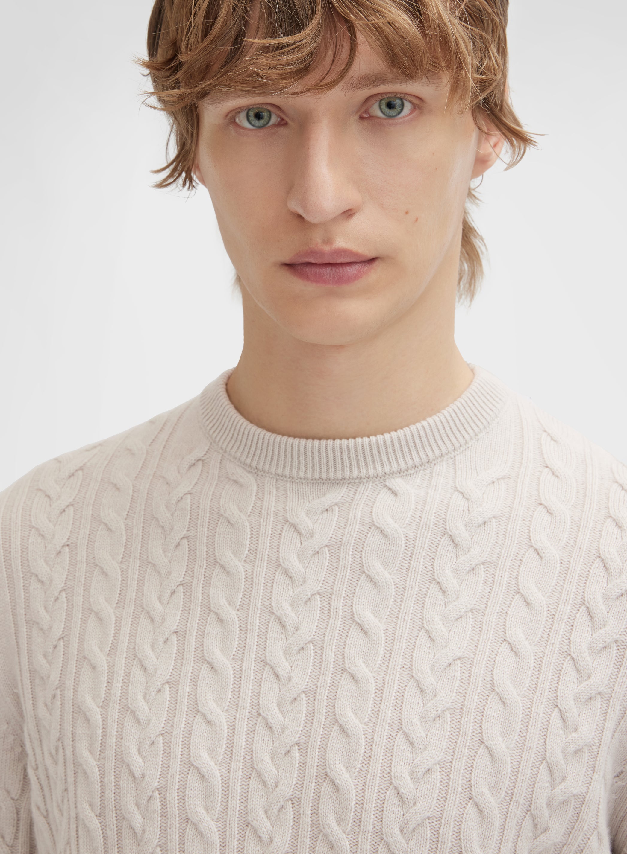 LONG SLEEVE CREWNECK CASHMERE TRECCIA MOON