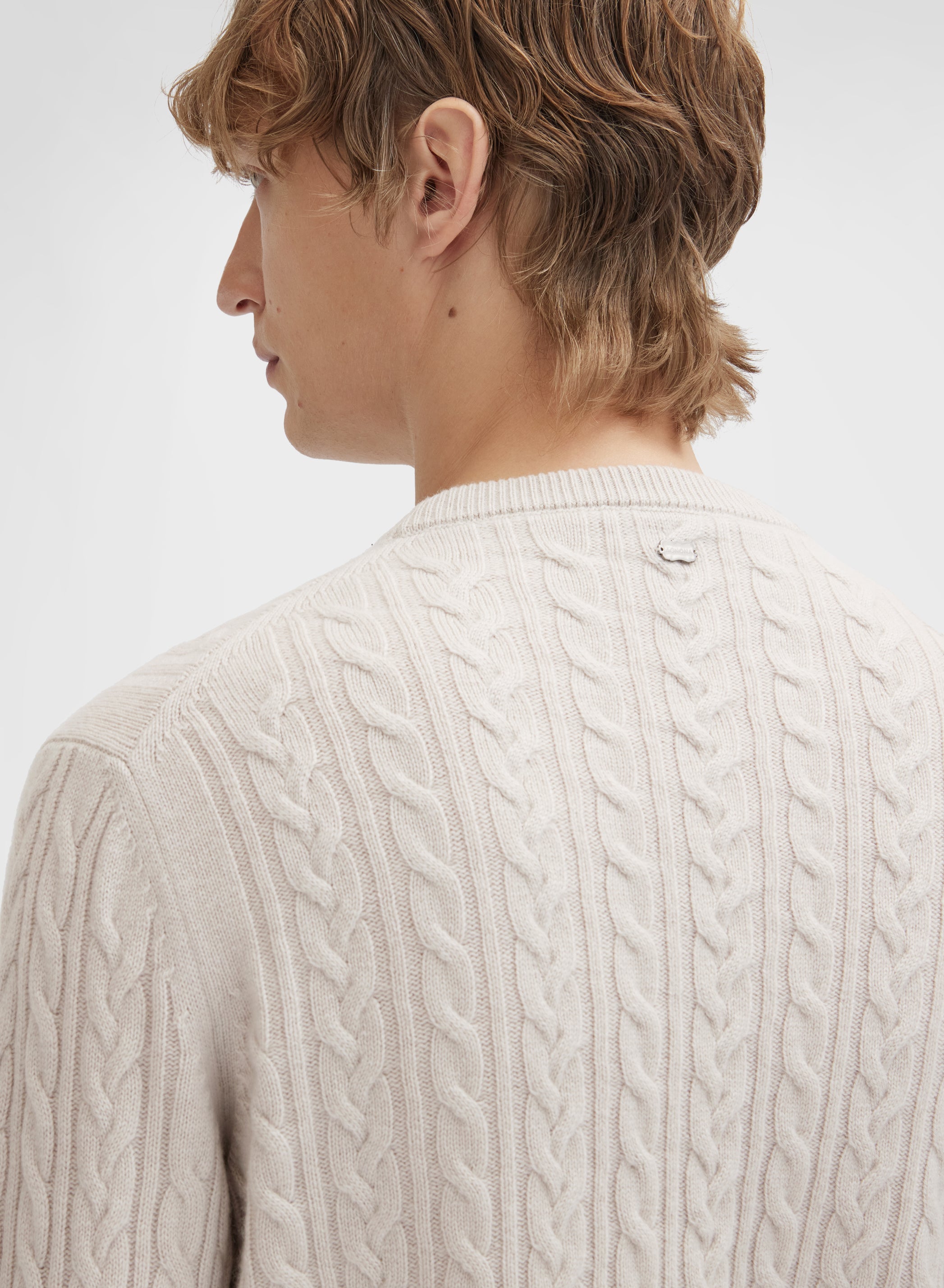 LONG SLEEVE CREWNECK CASHMERE TRECCIA MOON