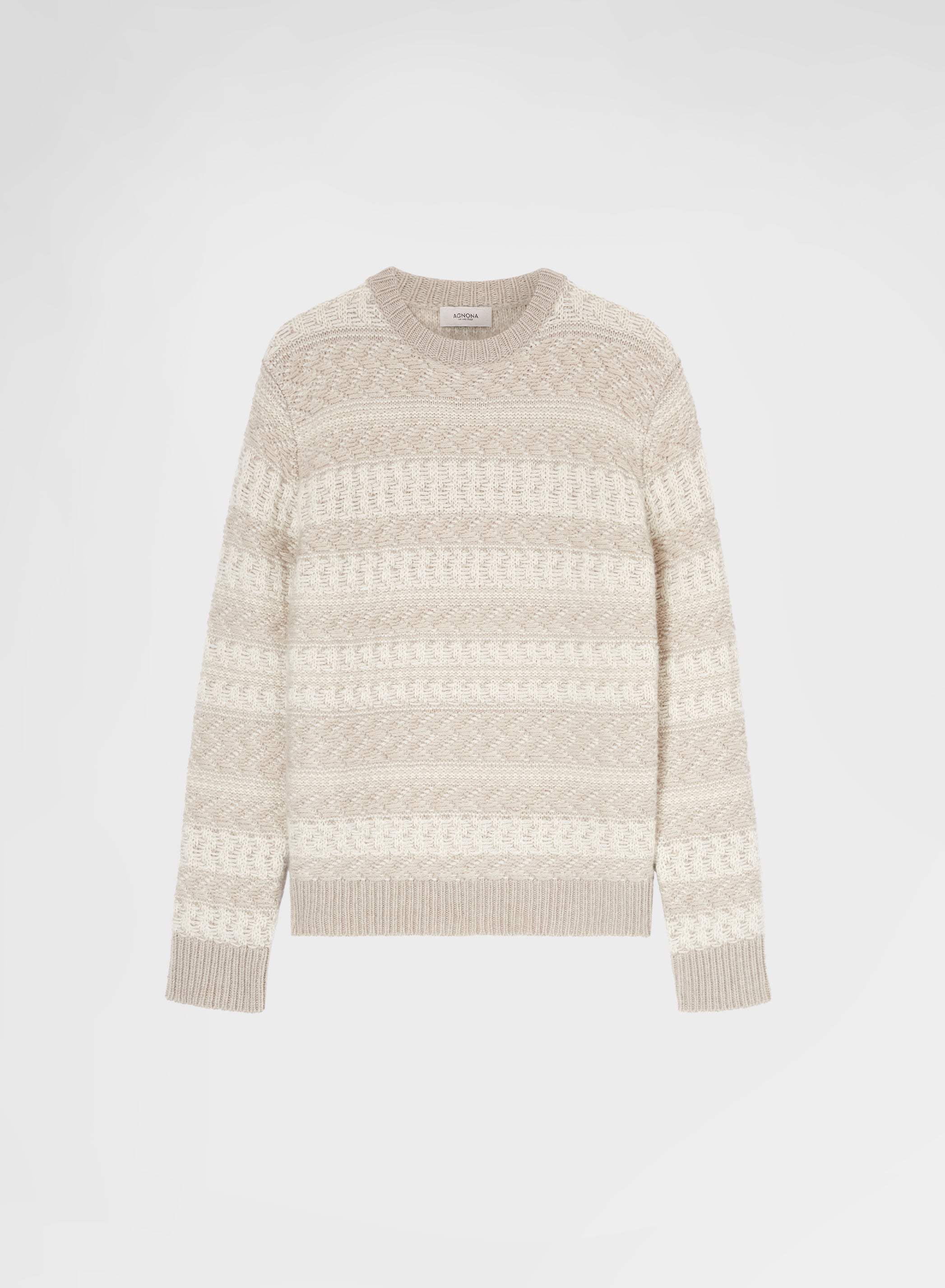 LONG SLEEVE CREWNECK BLISS JACQUARD CHANTILLY