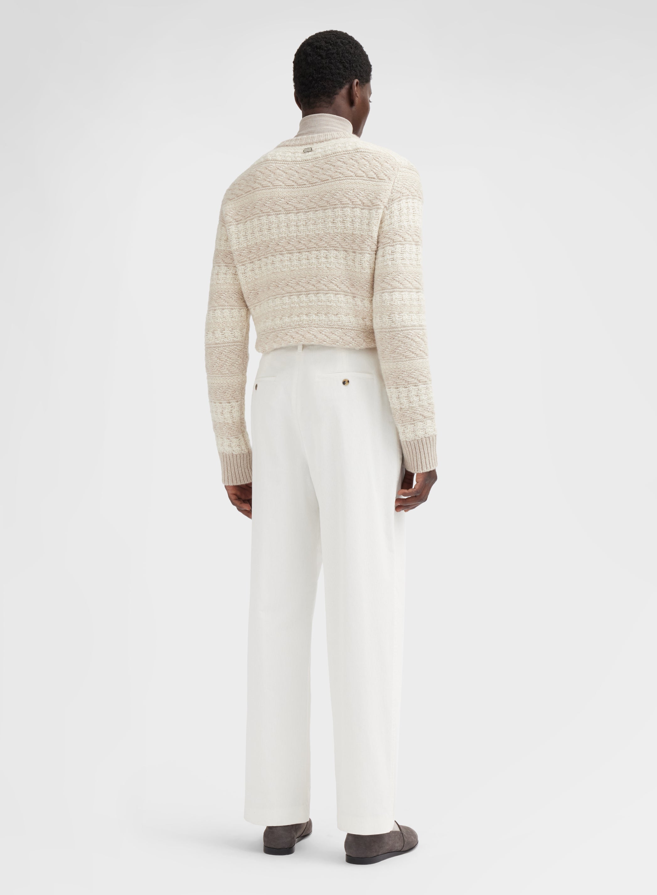LONG SLEEVE CREWNECK BLISS JACQUARD CHANTILLY