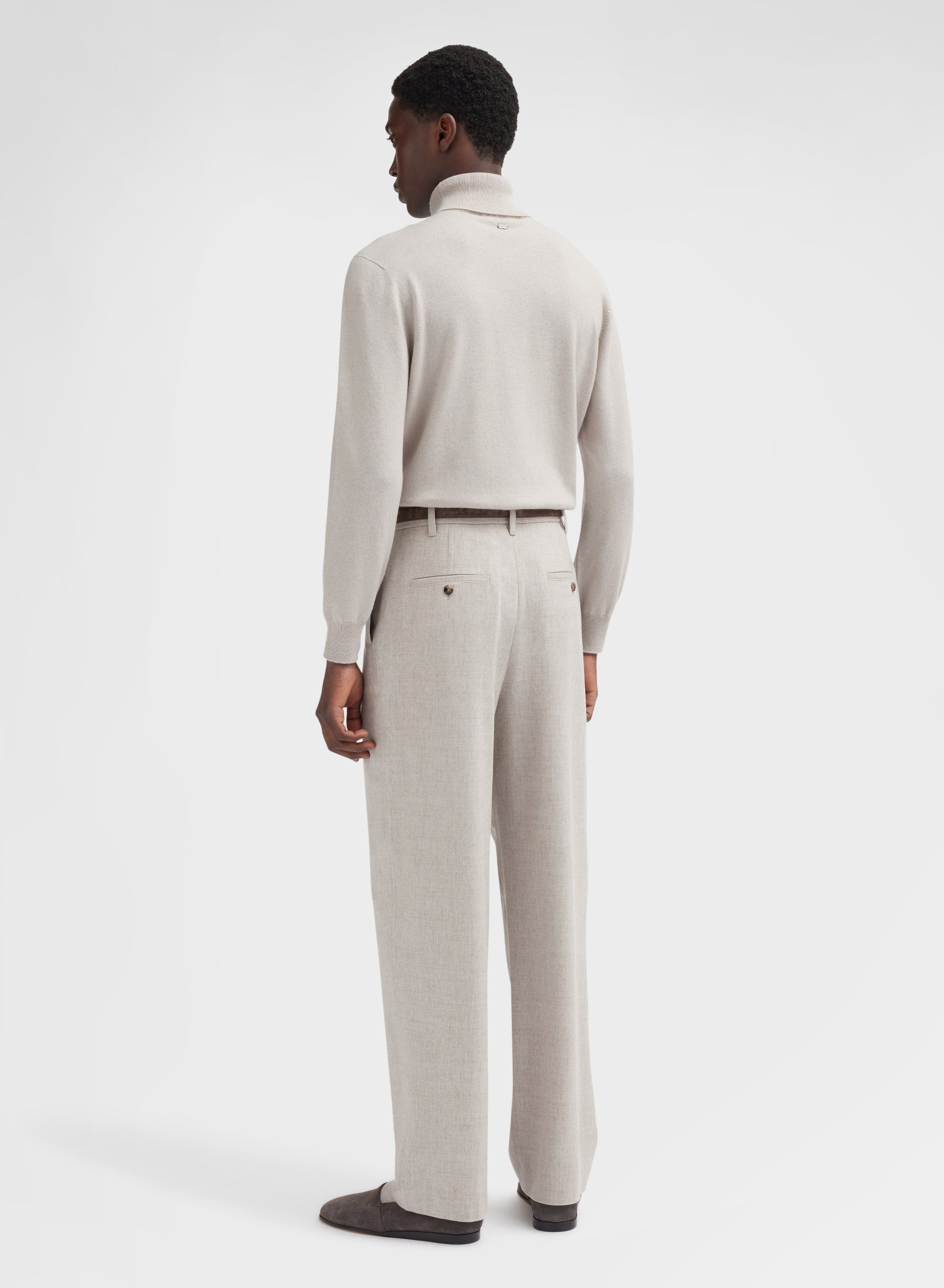 LONG SLEEVE TURTLE NECK CASHMERE RASATO MOON
