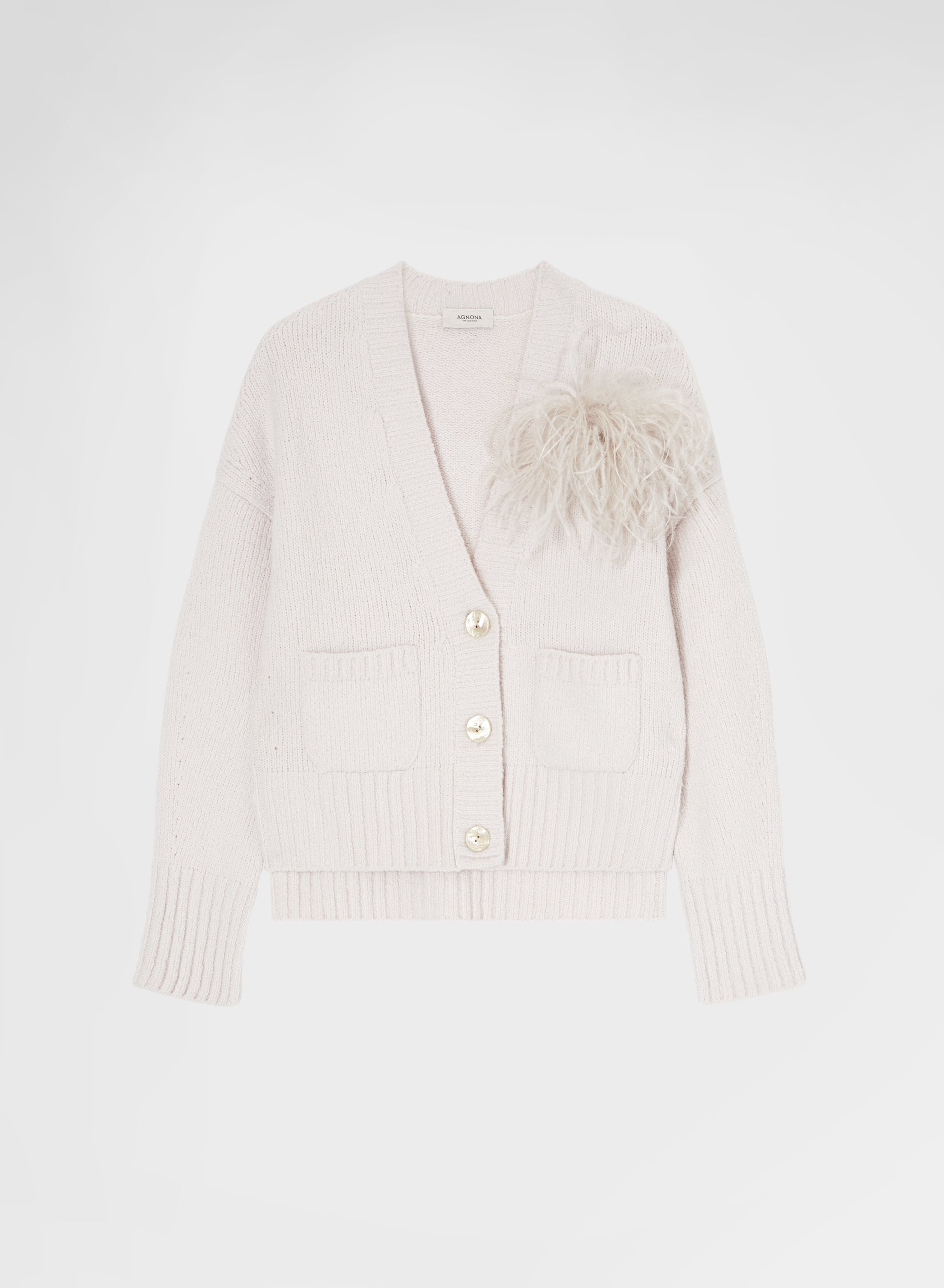 LONG SLEEVE CARDIGAN WHITE