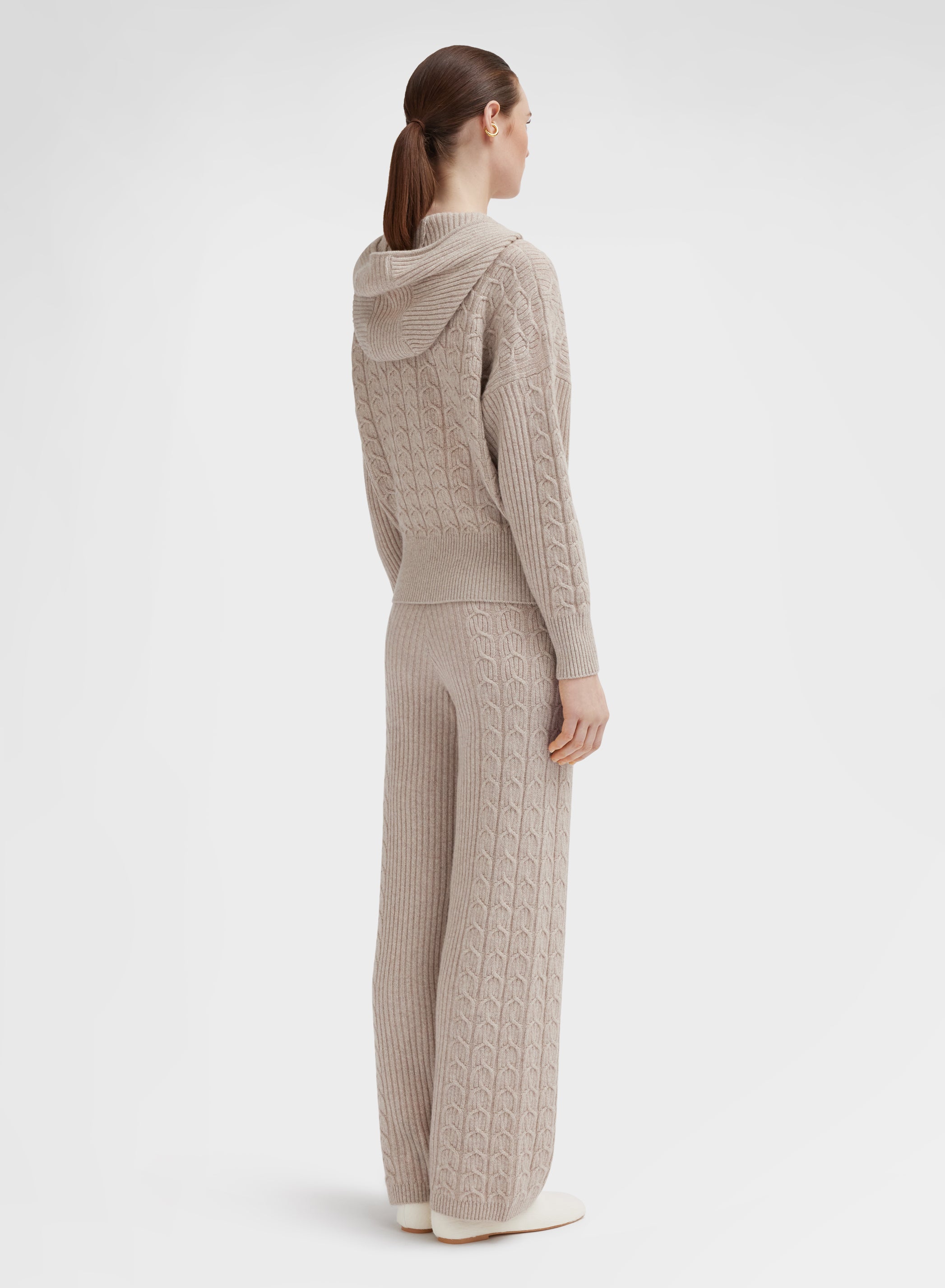 PANTS CASHMERE PLAIT ALBINO