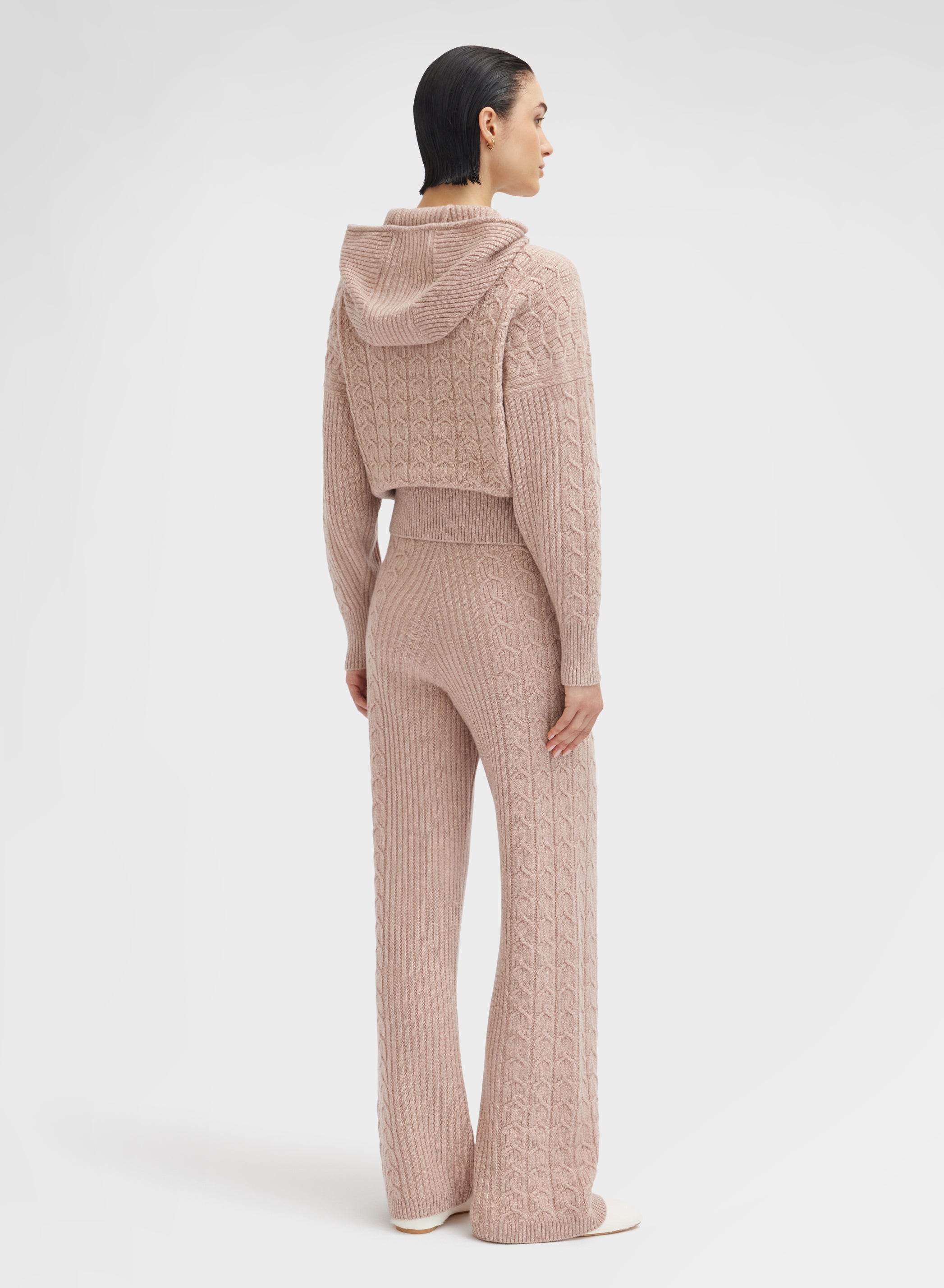 PANTS CASHMERE PLAIT ROSE
