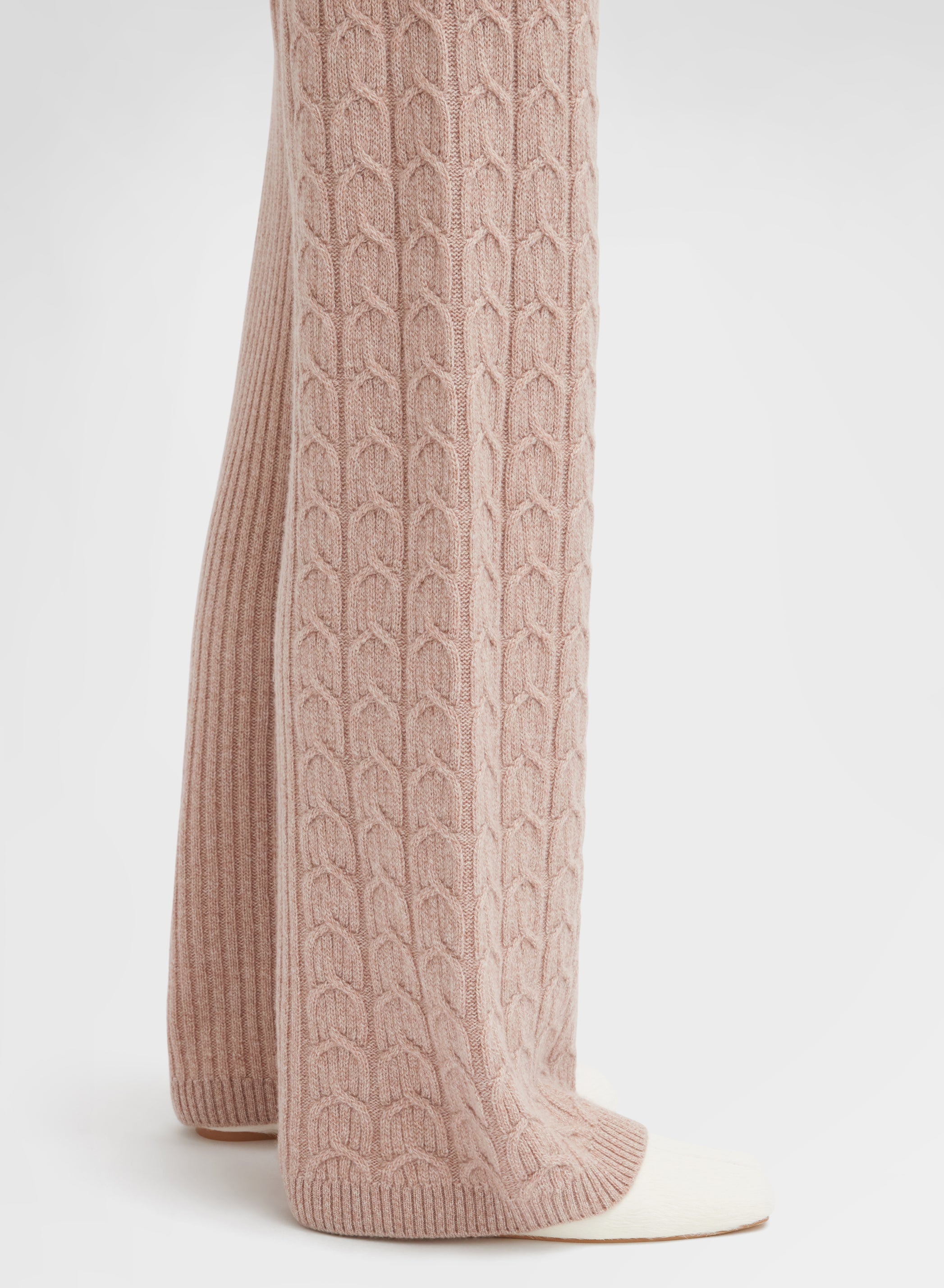 PANTS CASHMERE PLAIT ROSE