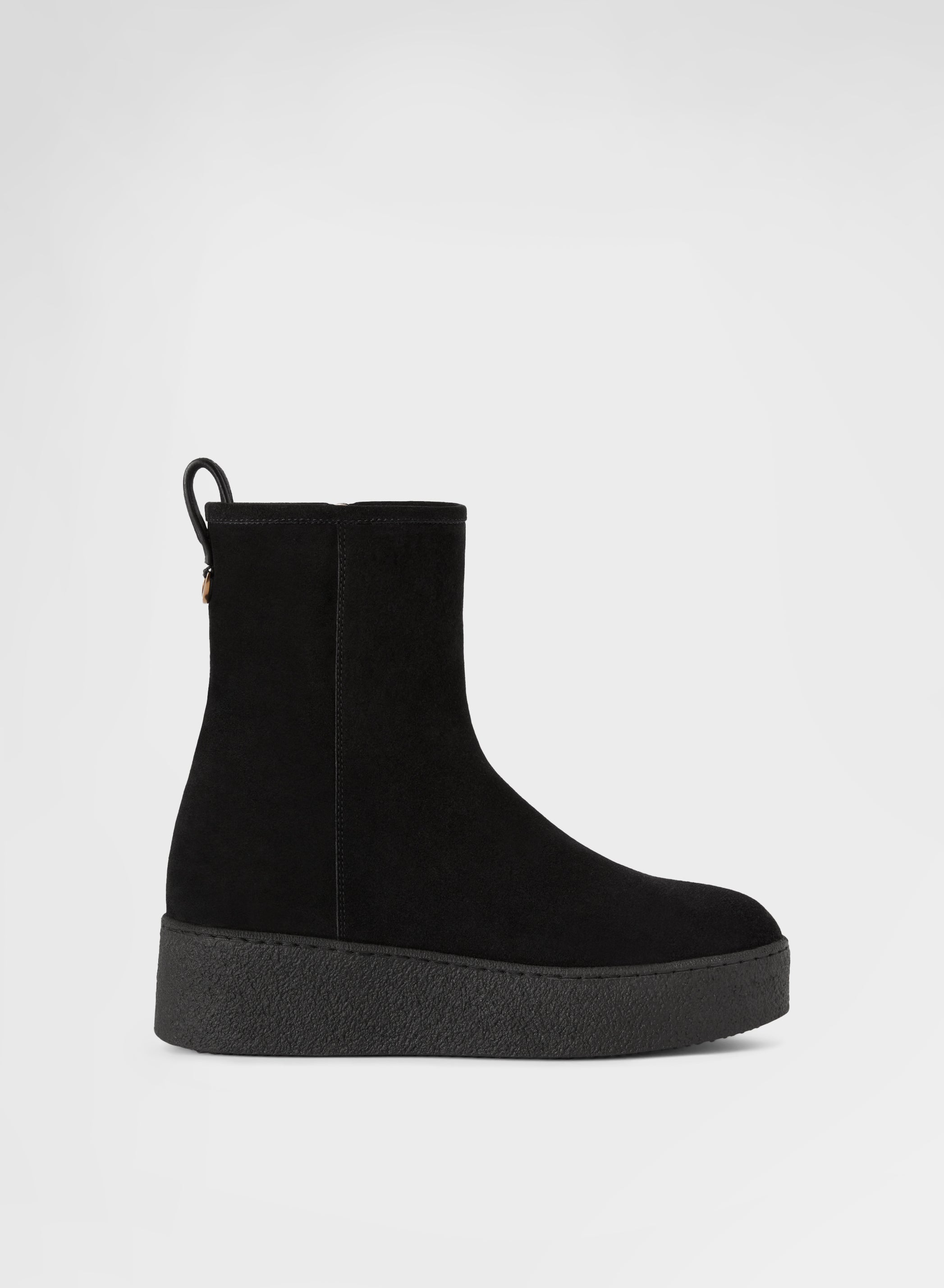 AFTER SKI BOOT CALF SUEDE BLACK