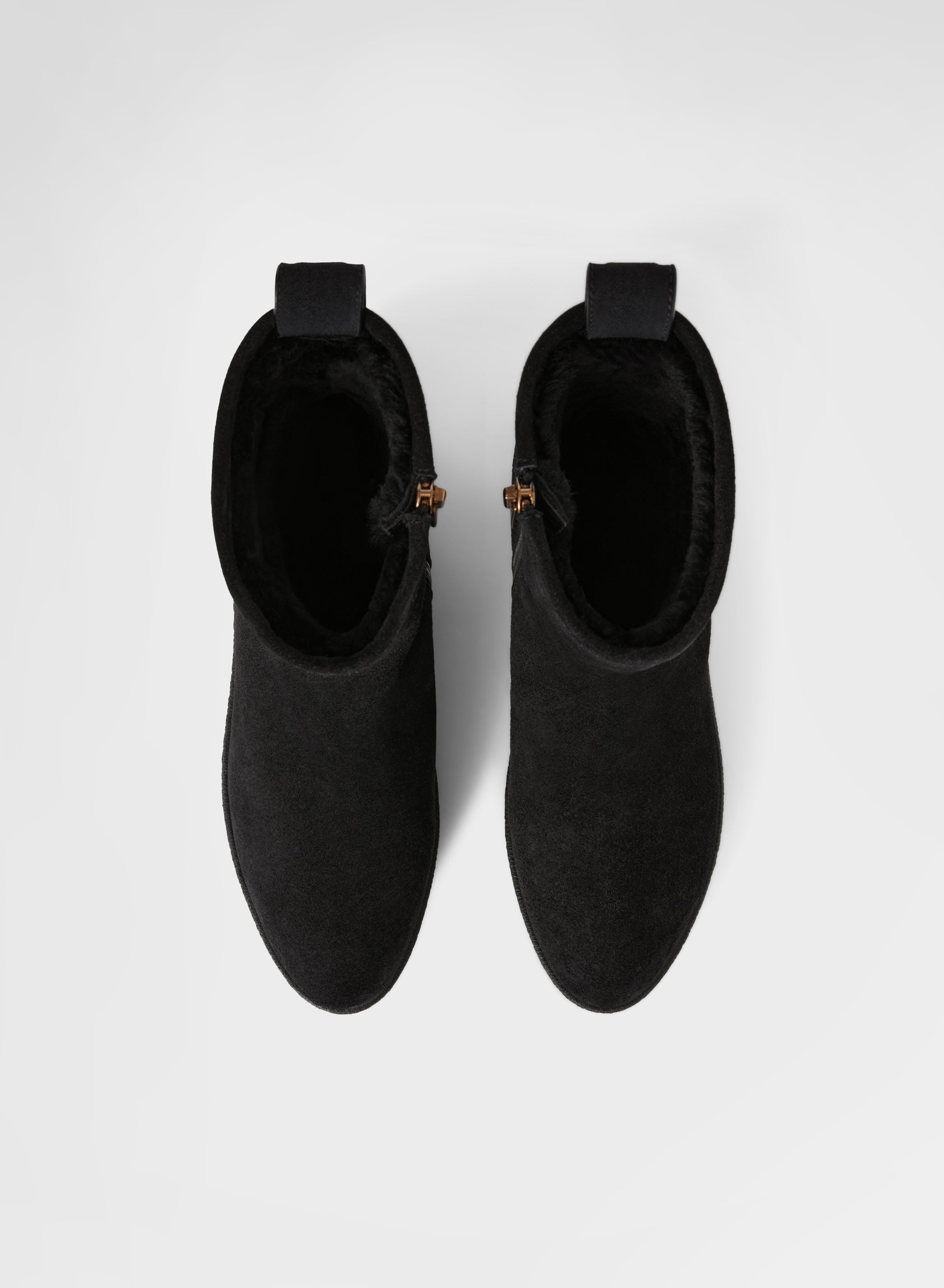 AFTER SKI BOOT CALF SUEDE BLACK