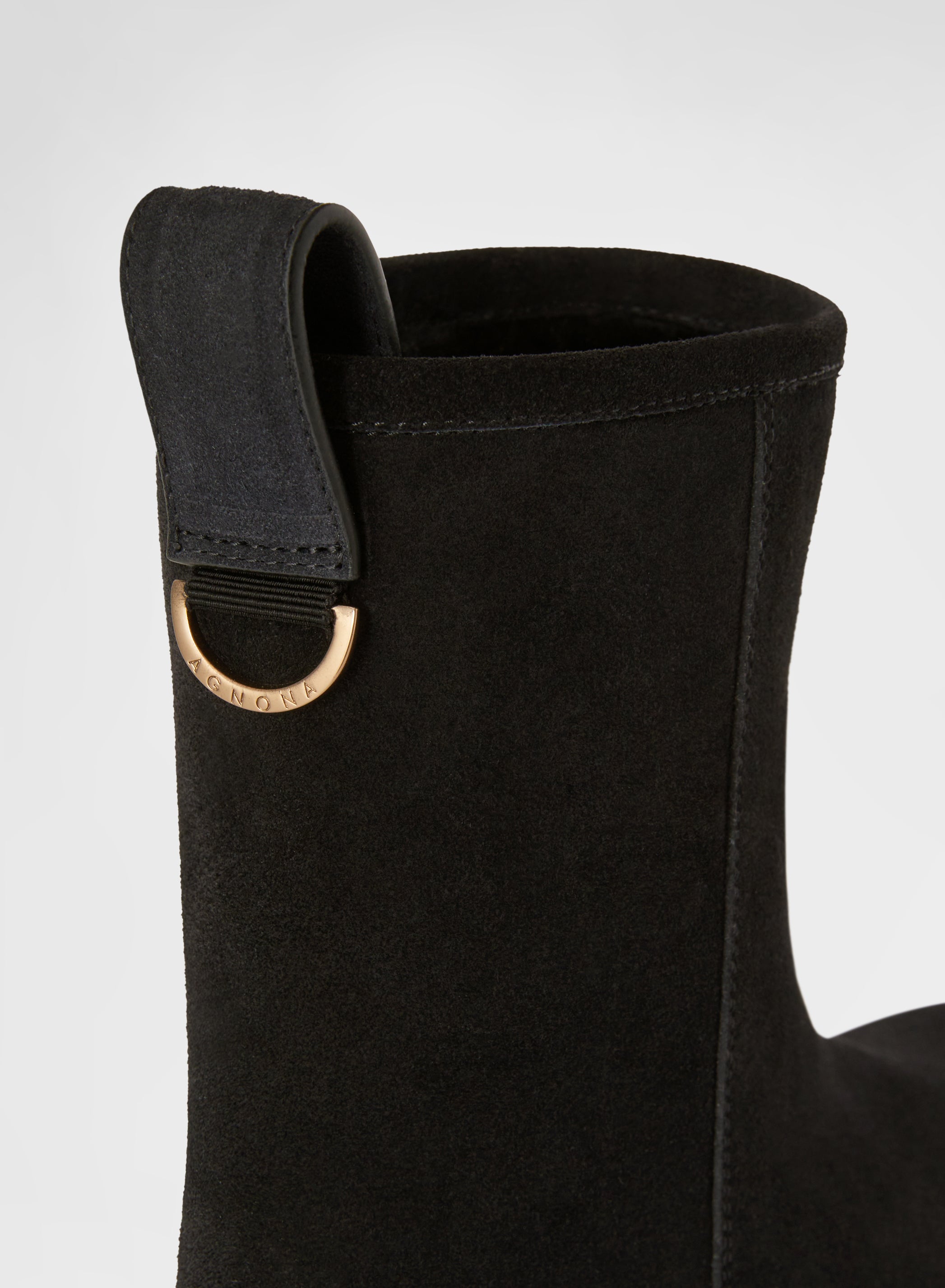 AFTER SKI BOOT CALF SUEDE BLACK