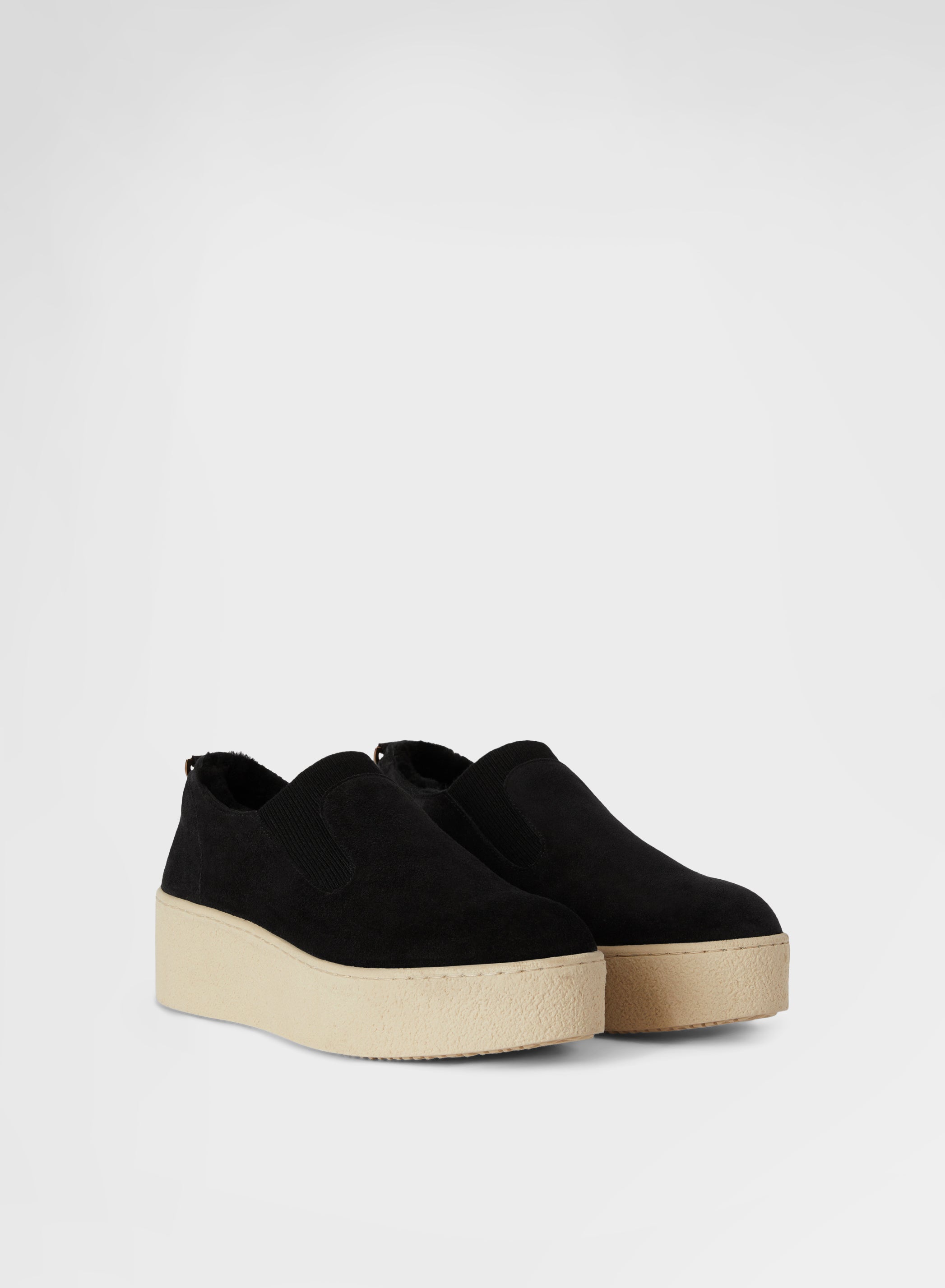 SLIP ON CALF SUEDE BLACK