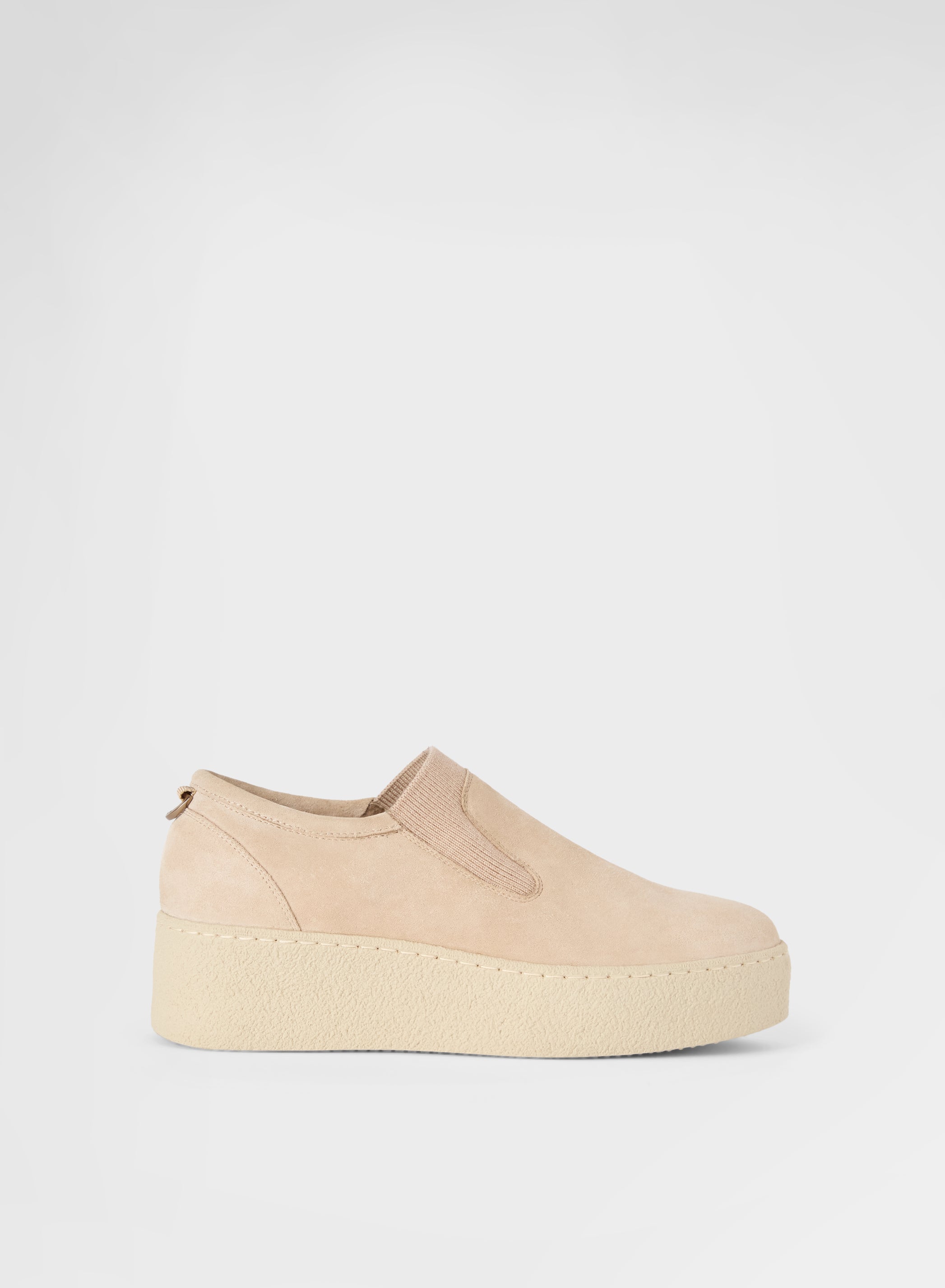 SLIP ON CALF SUEDE ALBINO
