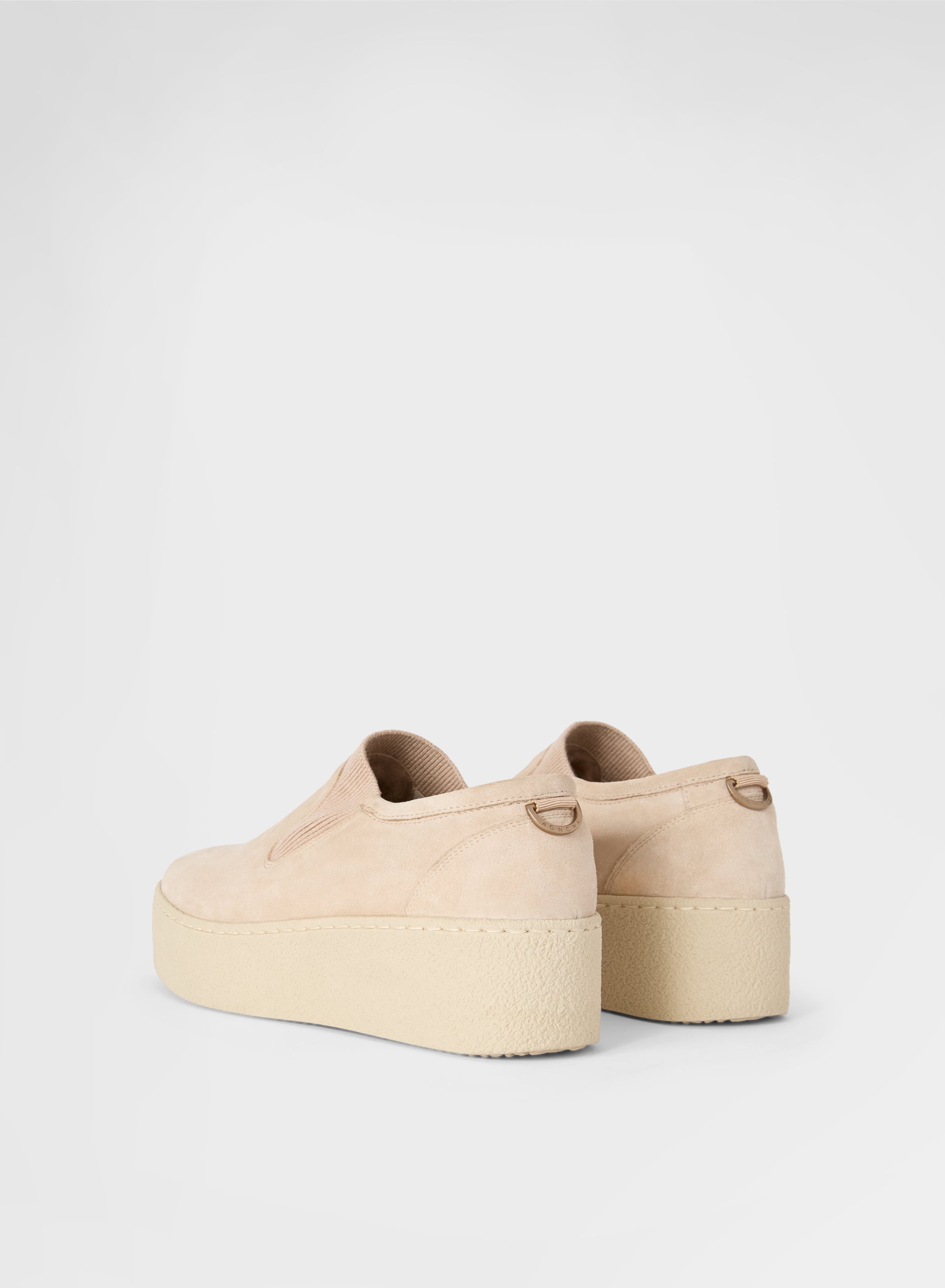 SLIP ON CALF SUEDE ALBINO