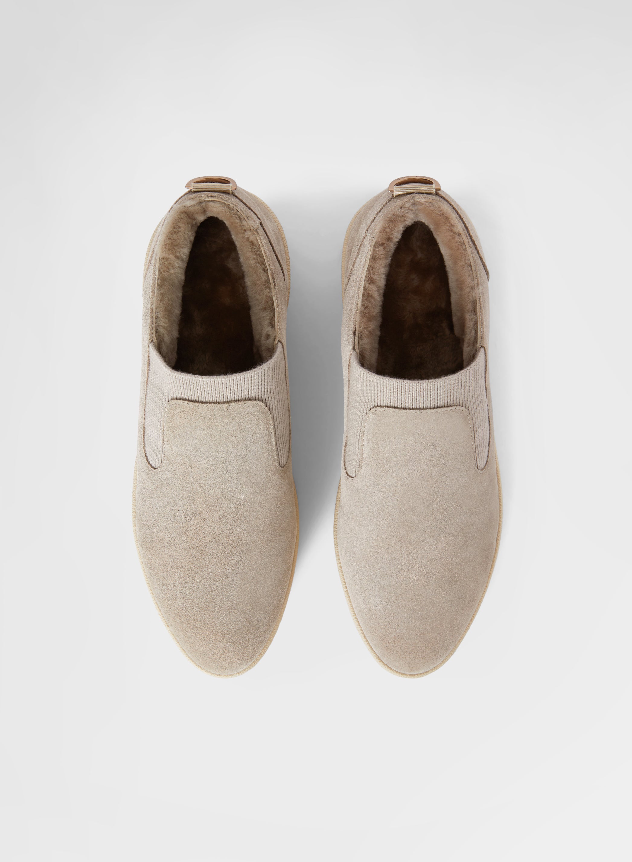 SLIP ON CALF SUEDE MOON