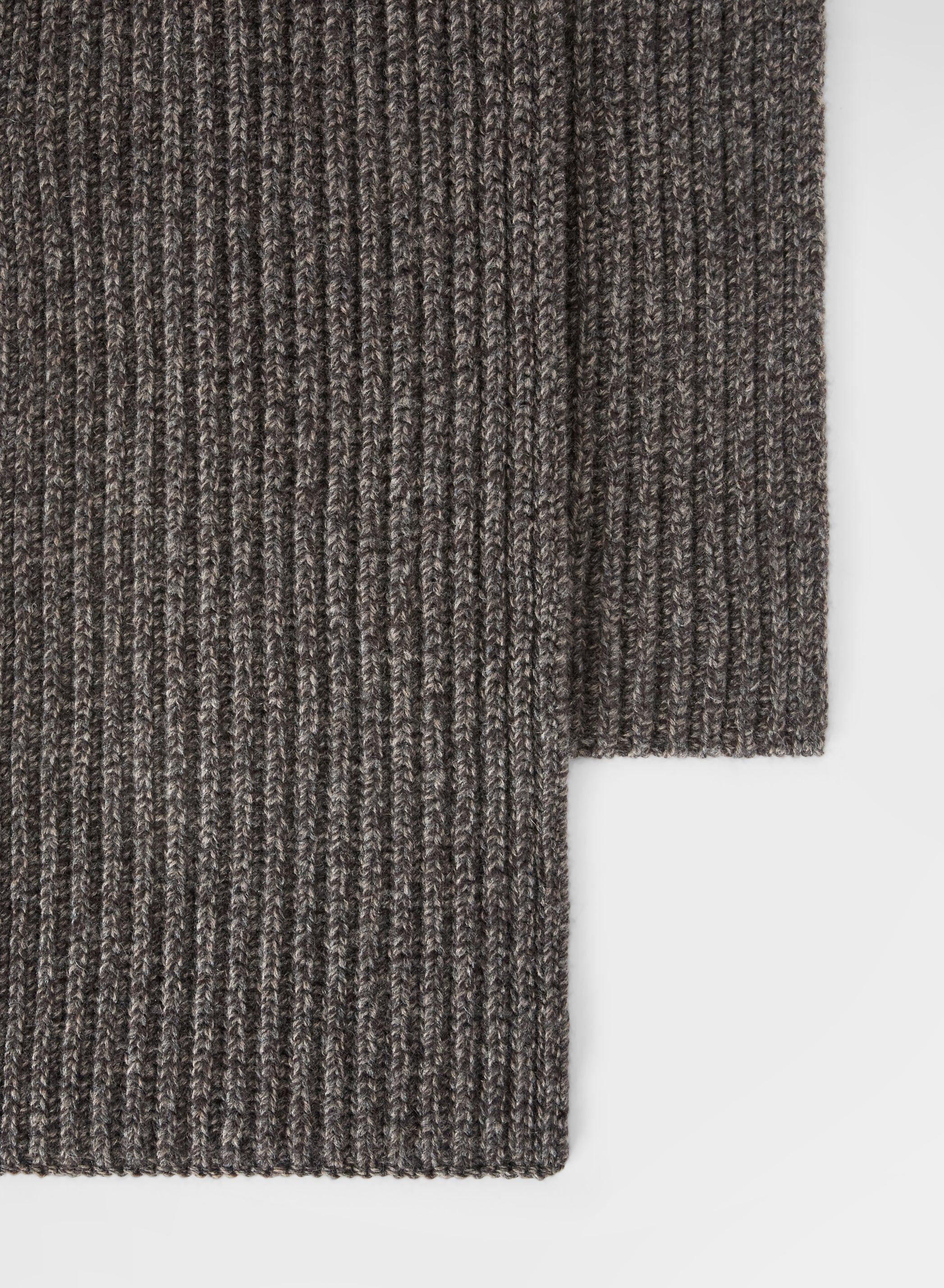 CASHMERE MOULINE SCARF CUMINO