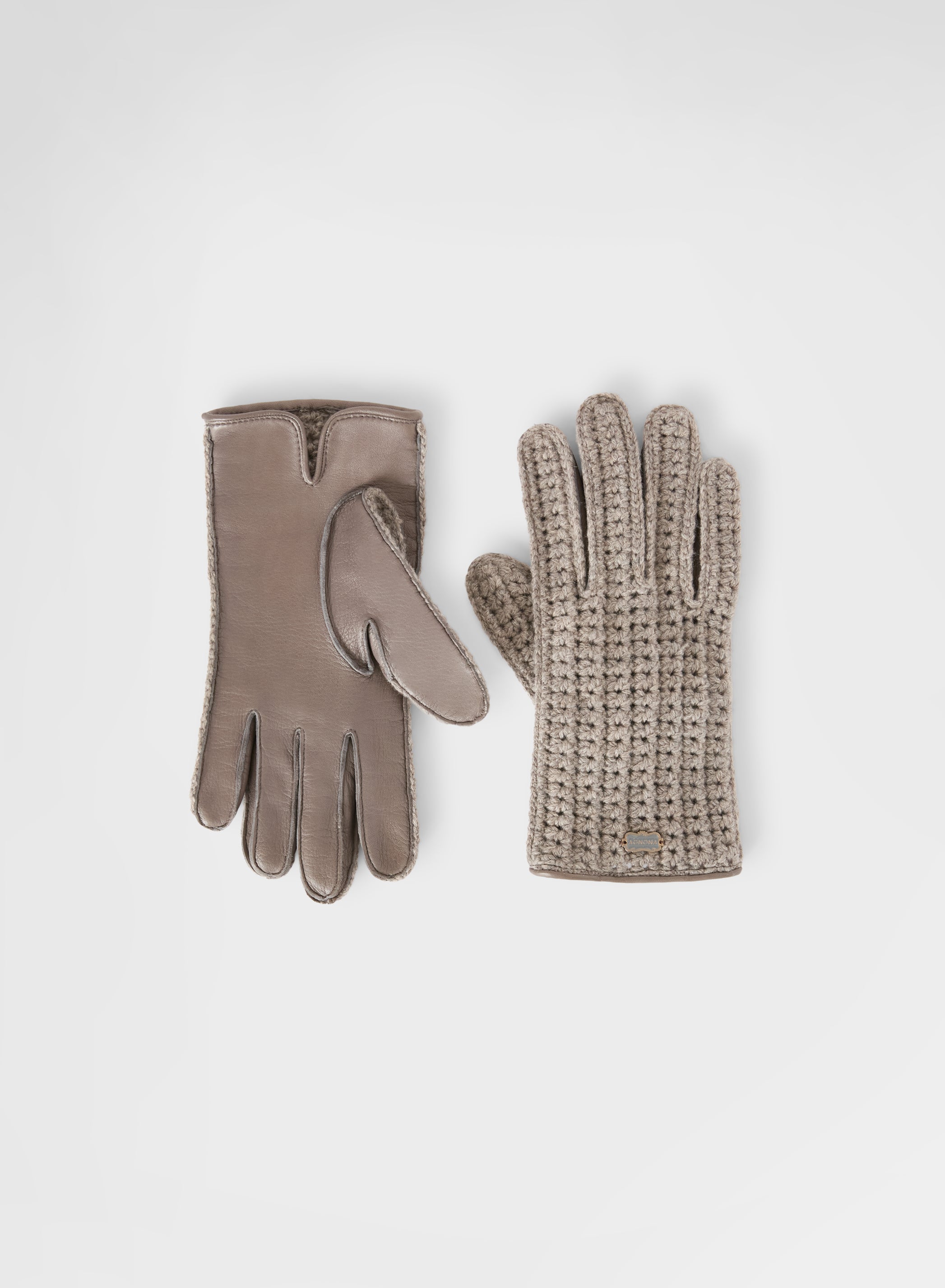 CASHMERE GLOVES SESAMO