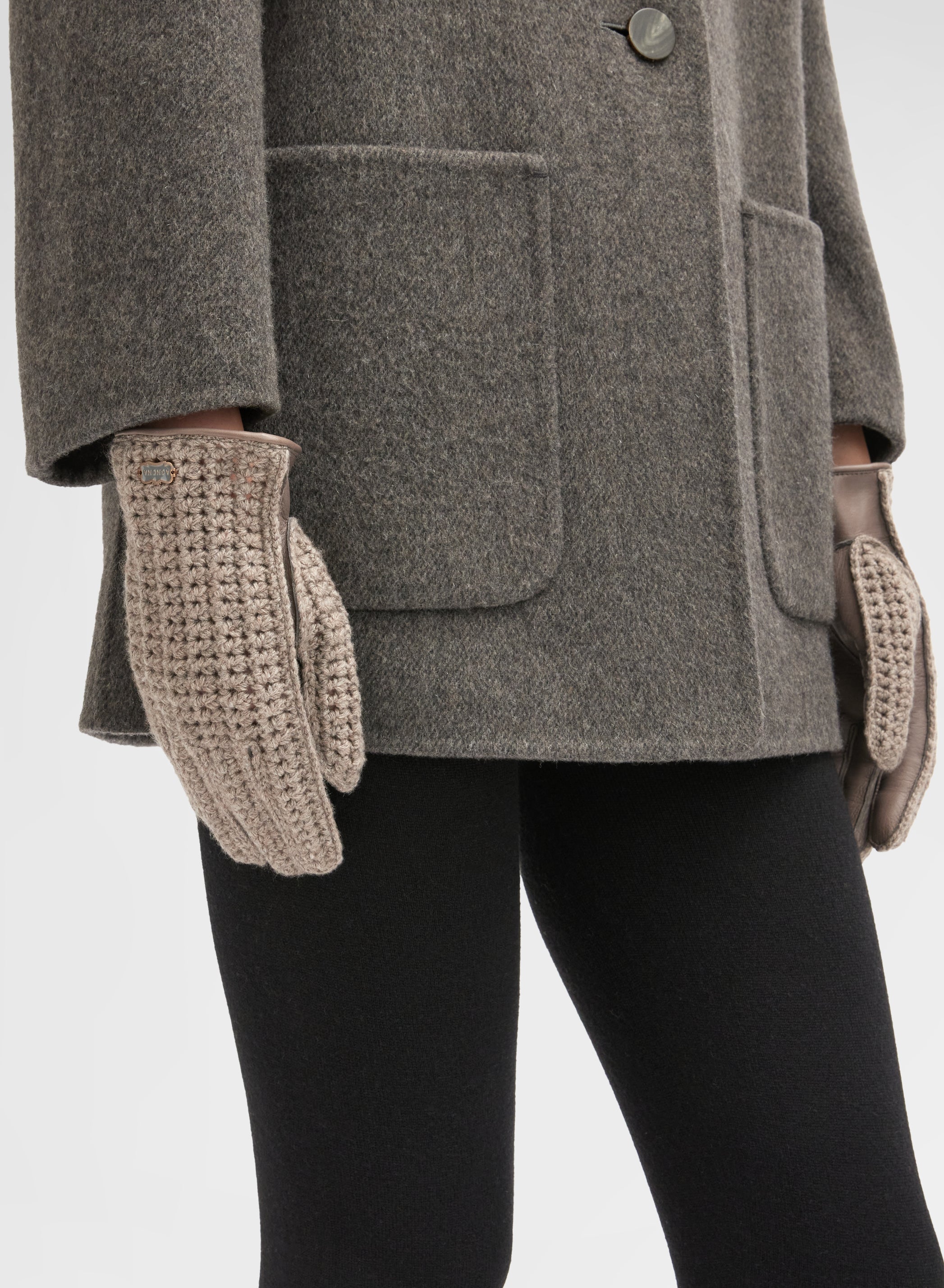 CASHMERE GLOVES SESAMO