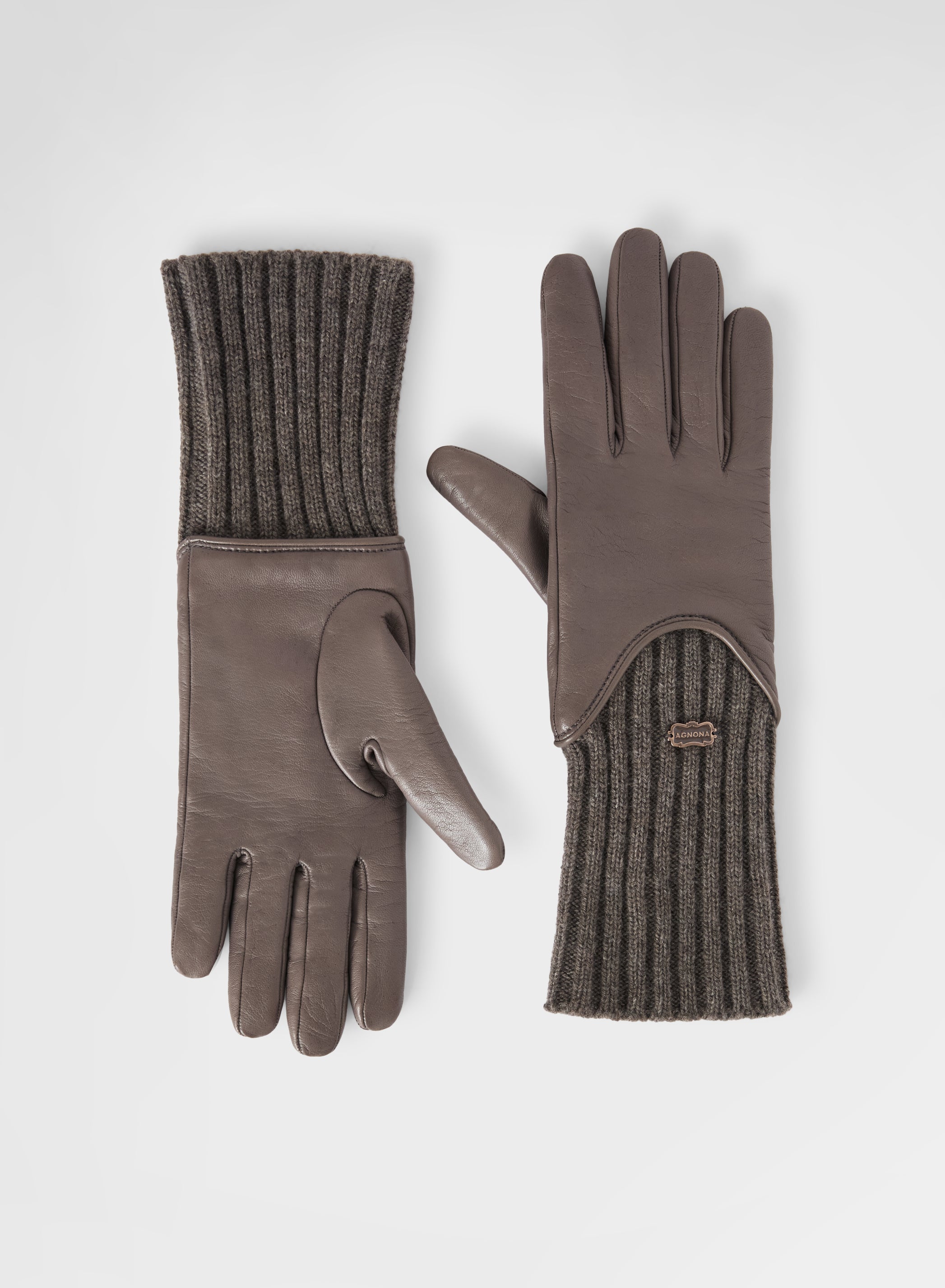 CASHMERE RIB GLOVES CUMINO