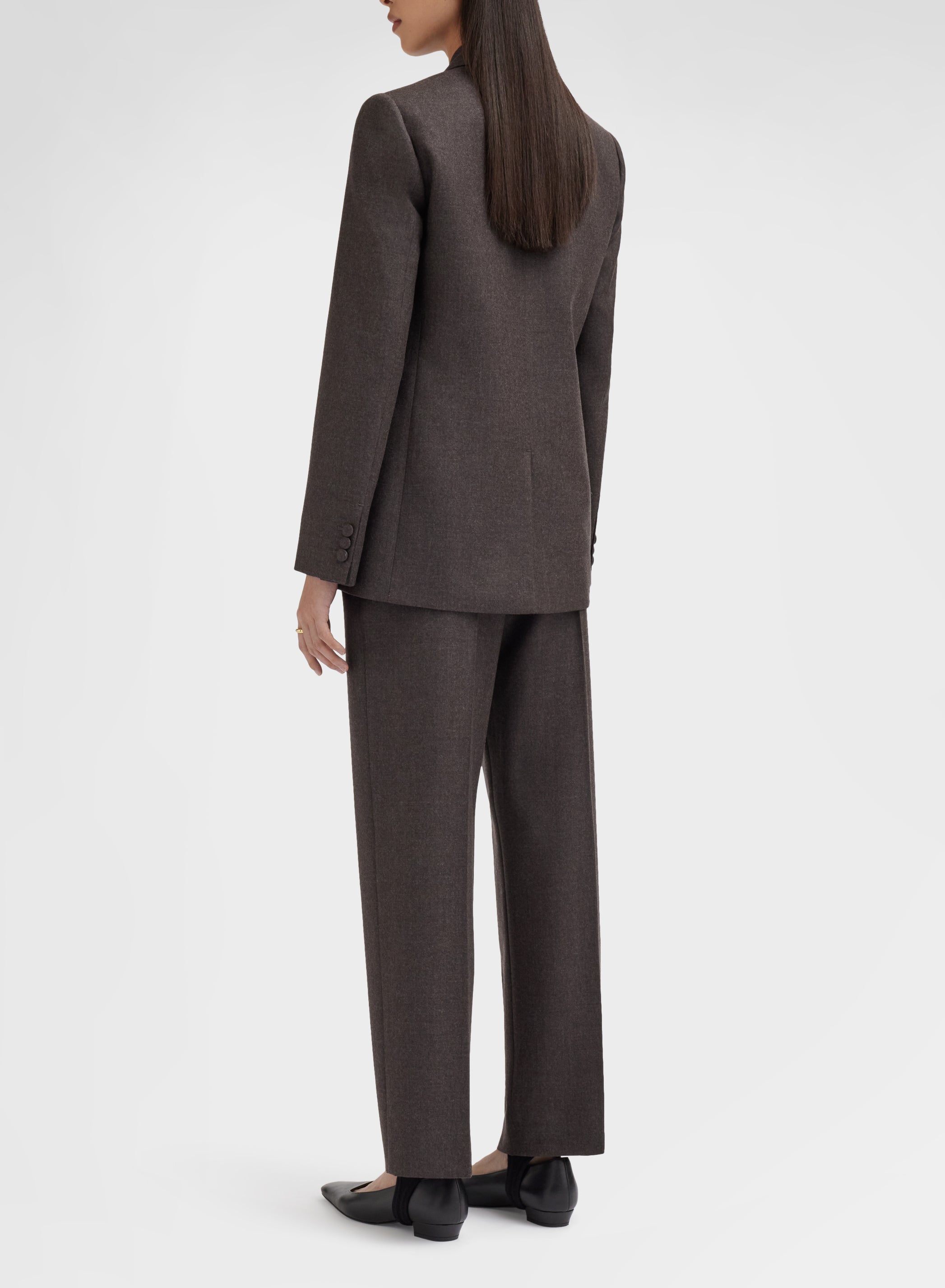 LIGHT WOOL FLANNEL PANTS CUMINO