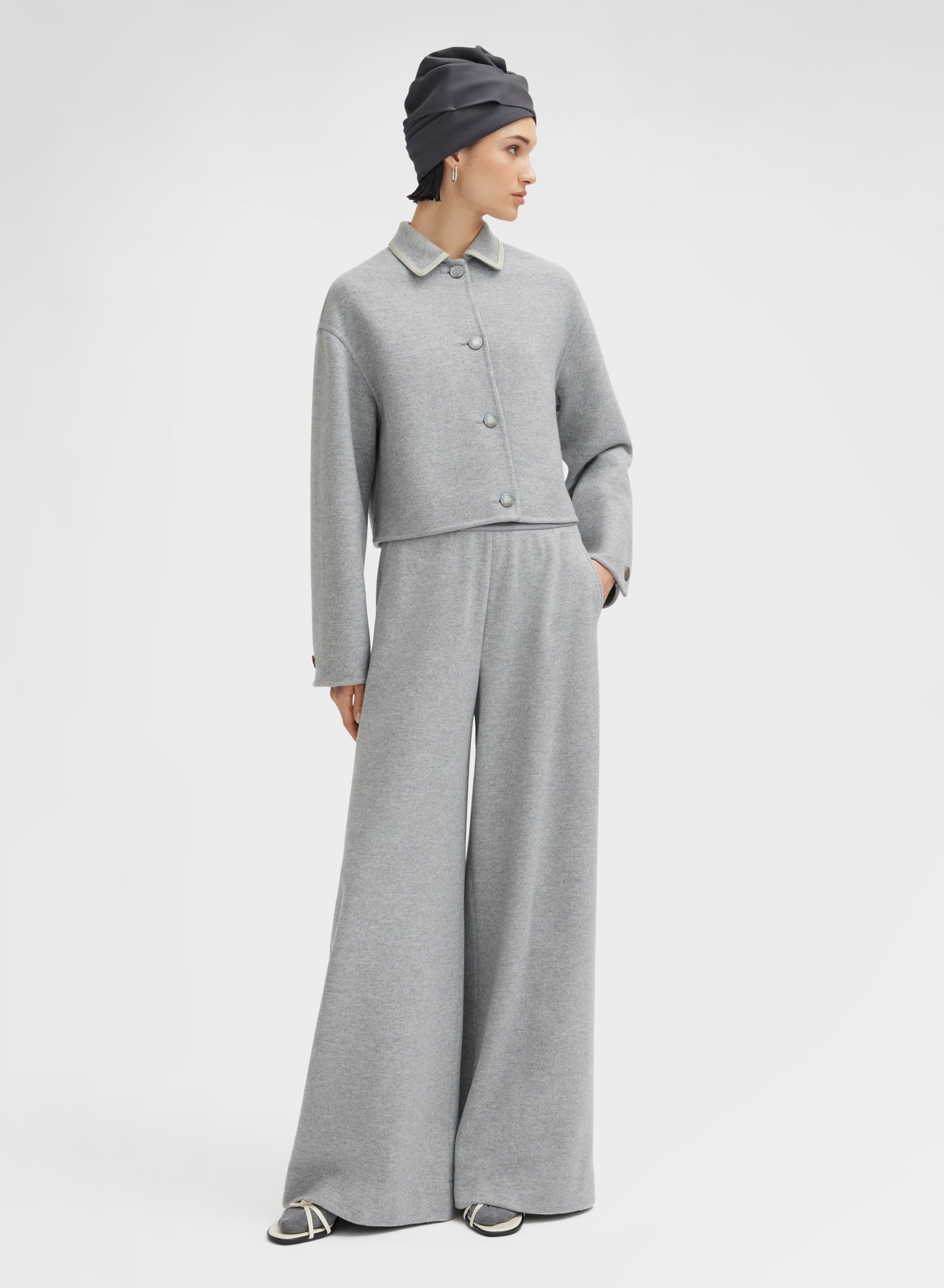 B- JERSEY SINGLE PANTS GRANITE