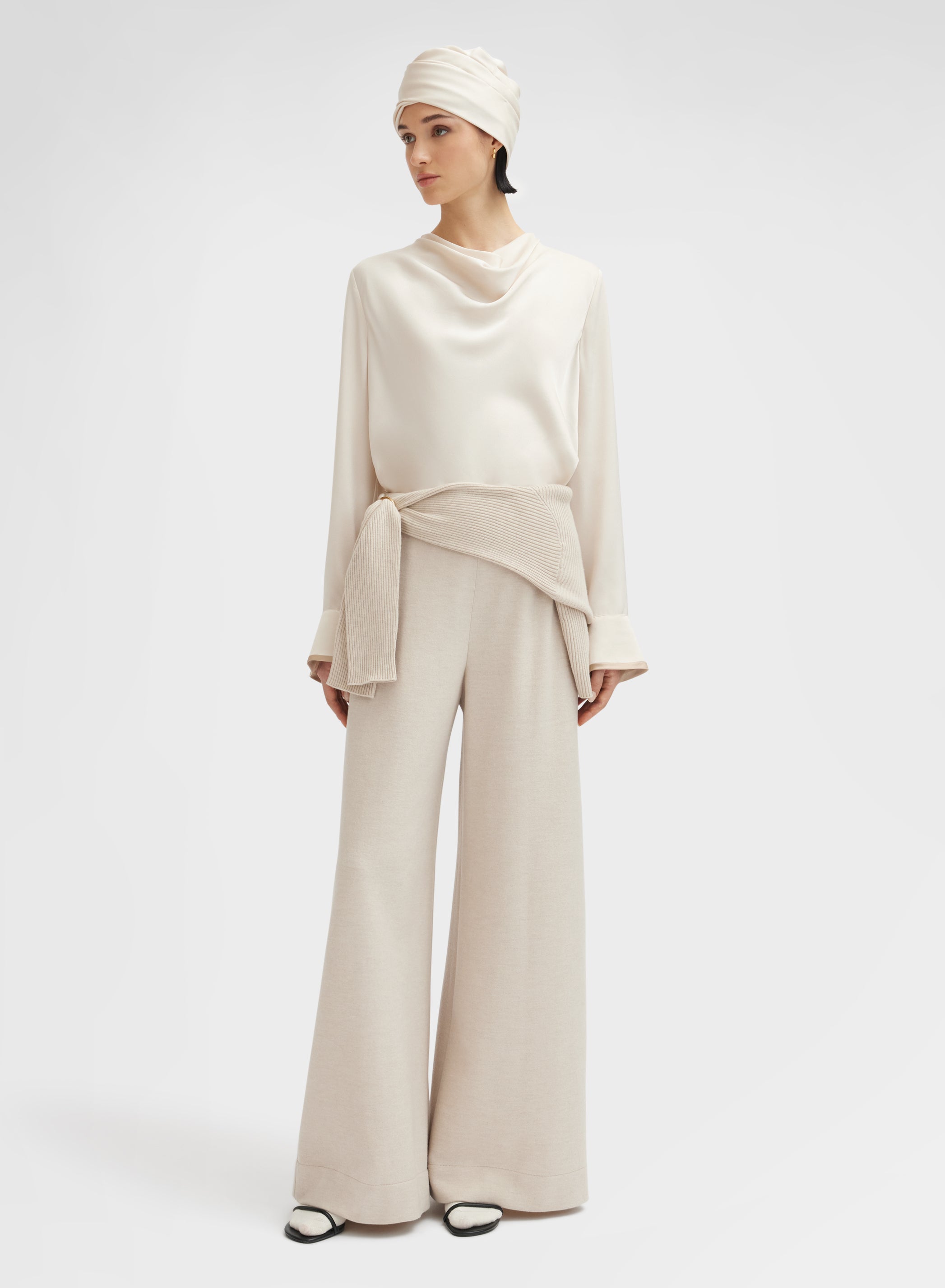 B- JERSEY SINGLE PANTS CHAMPAGNE
