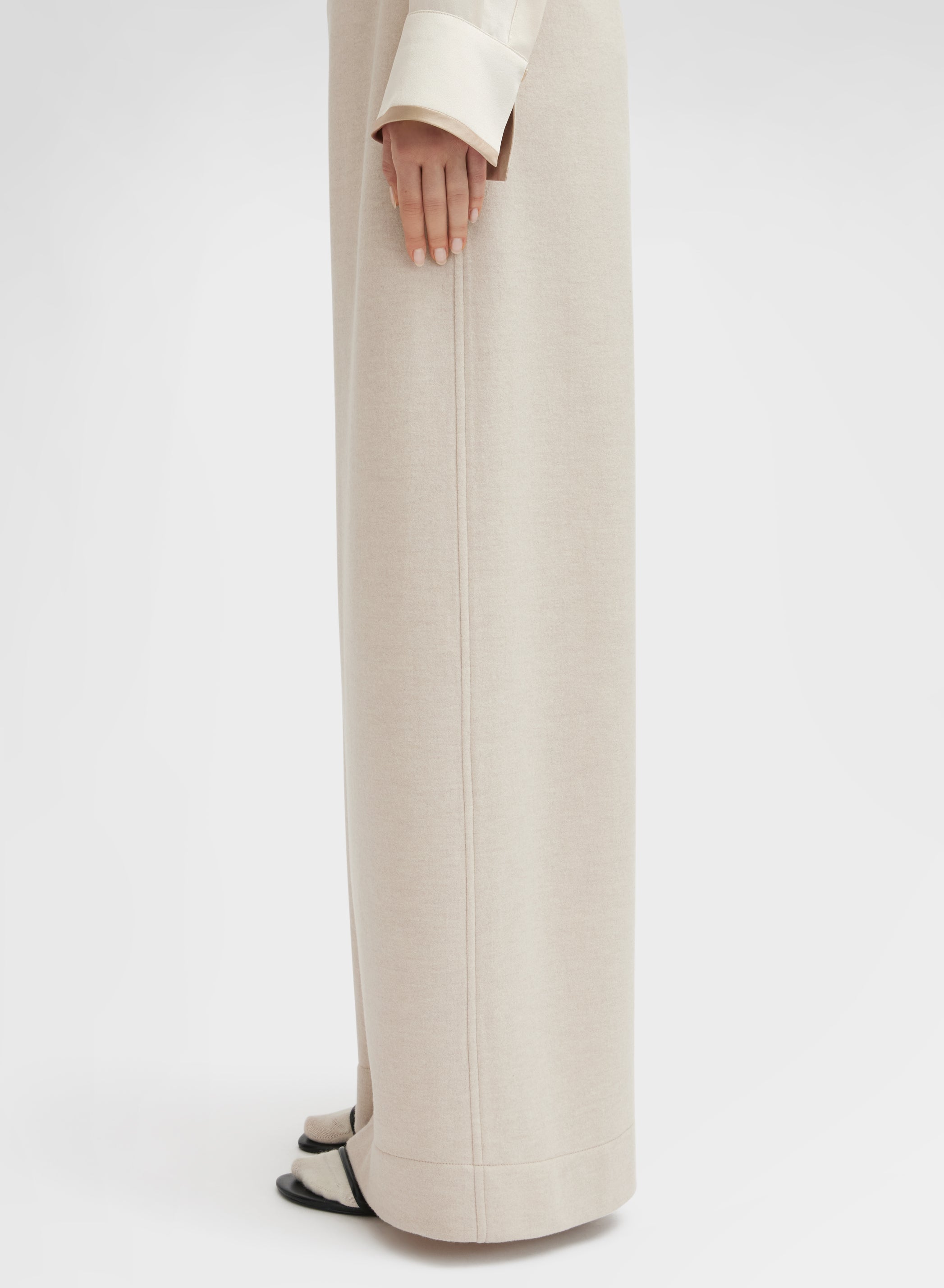 B- JERSEY SINGLE PANTS CHAMPAGNE