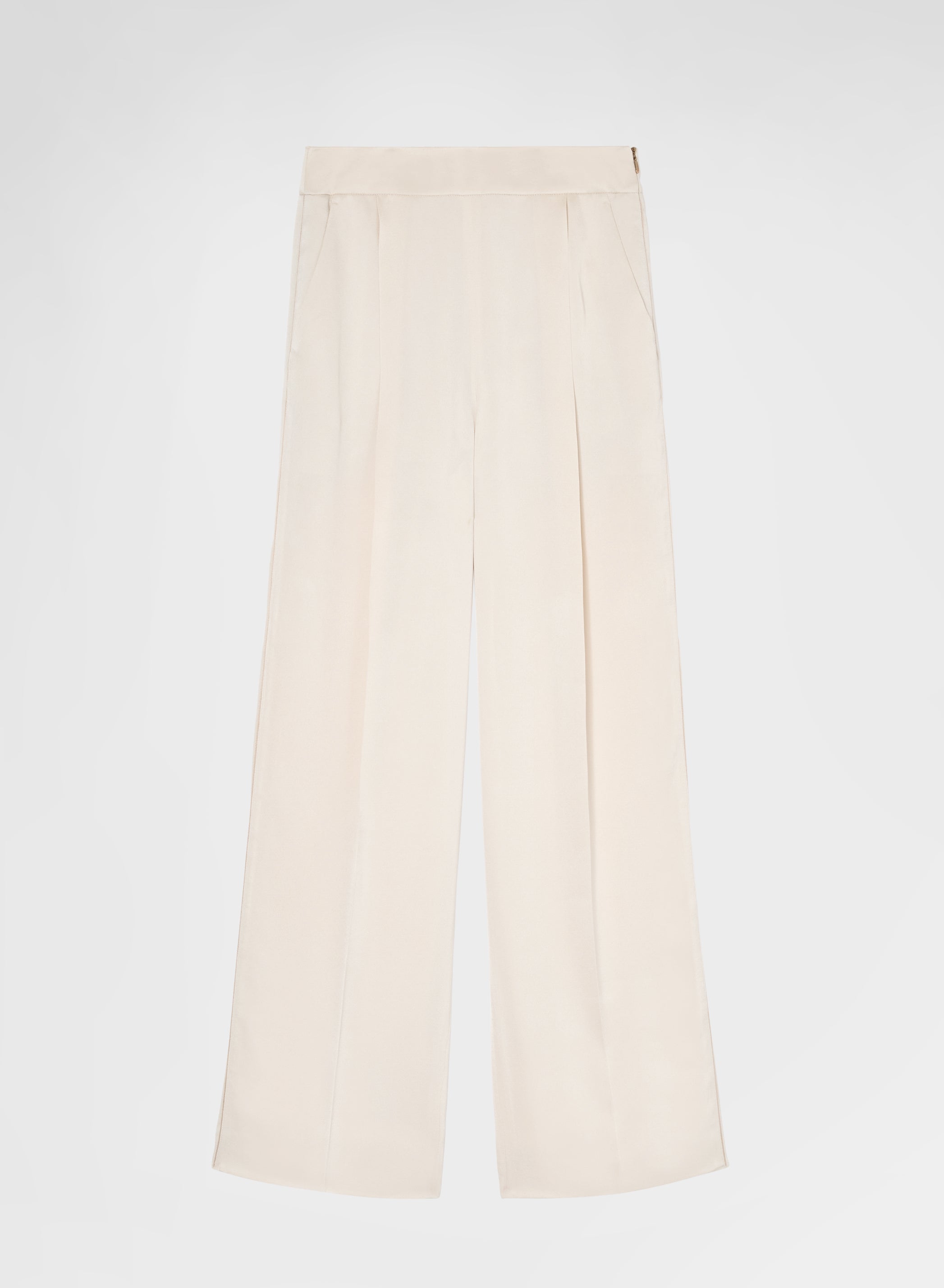 SILK BLEND SATIN PANTS CHAMPAGNE
