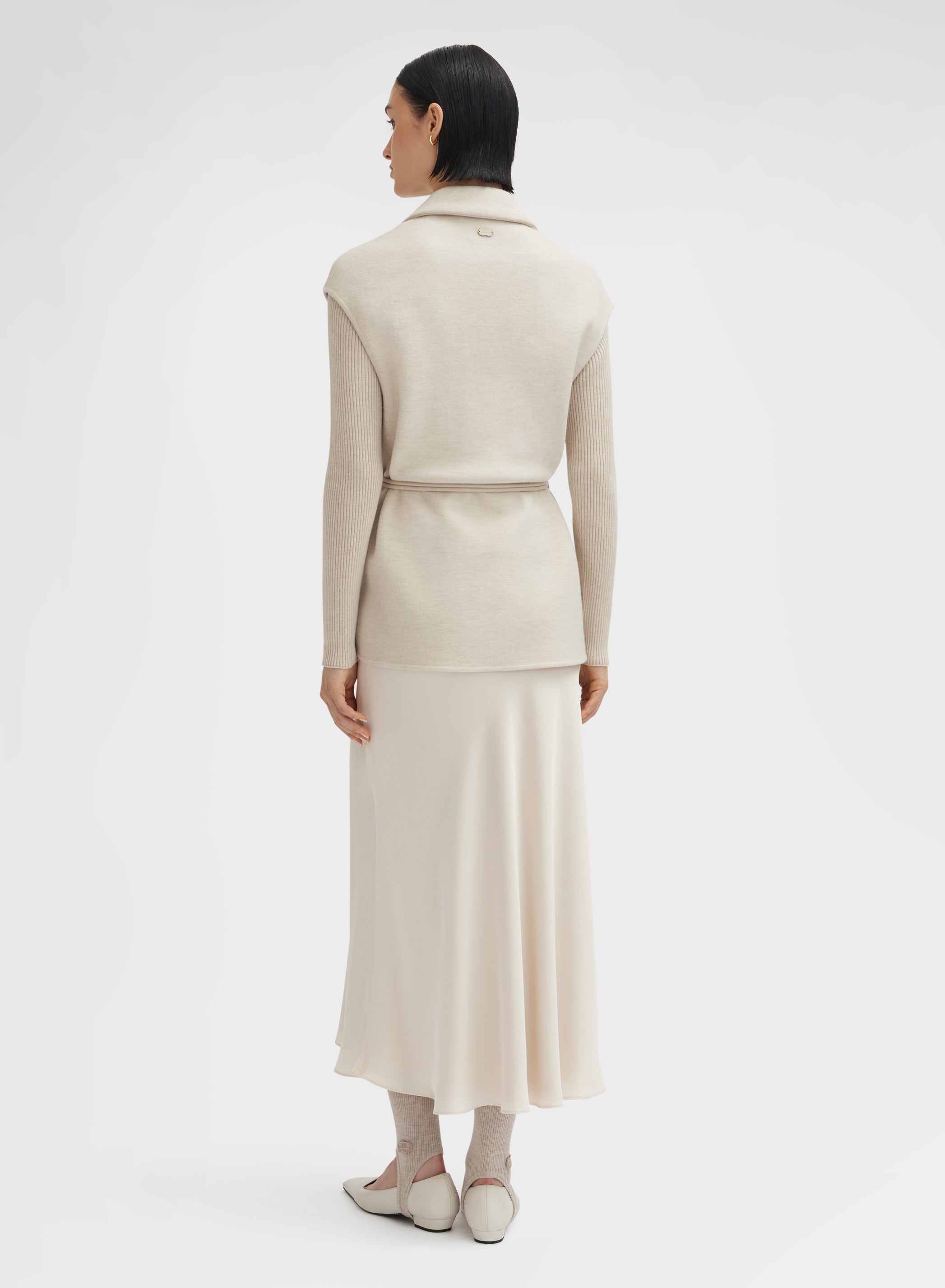 B-JERSEY DOUBLE FACE JACKET CHAMPAGNE