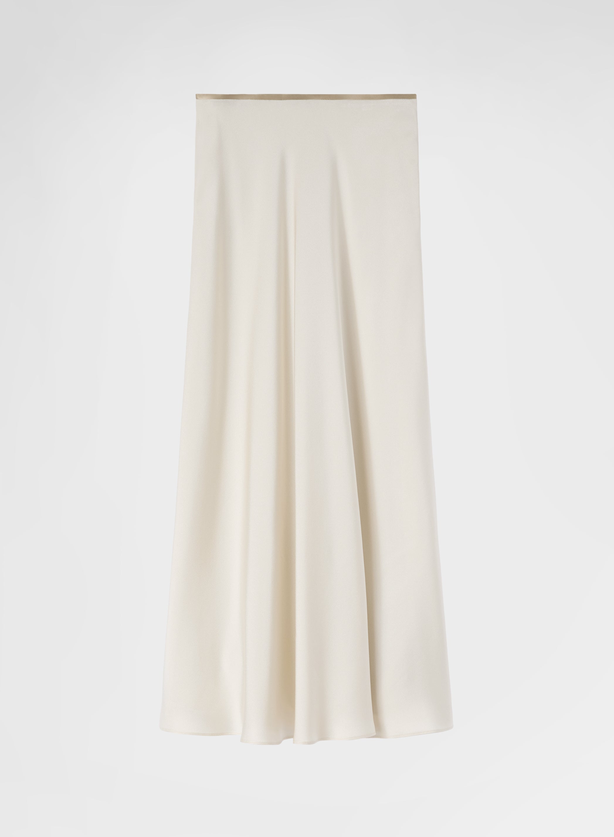 SILK BLEND SATIN SKIRT CHAMPAGNE