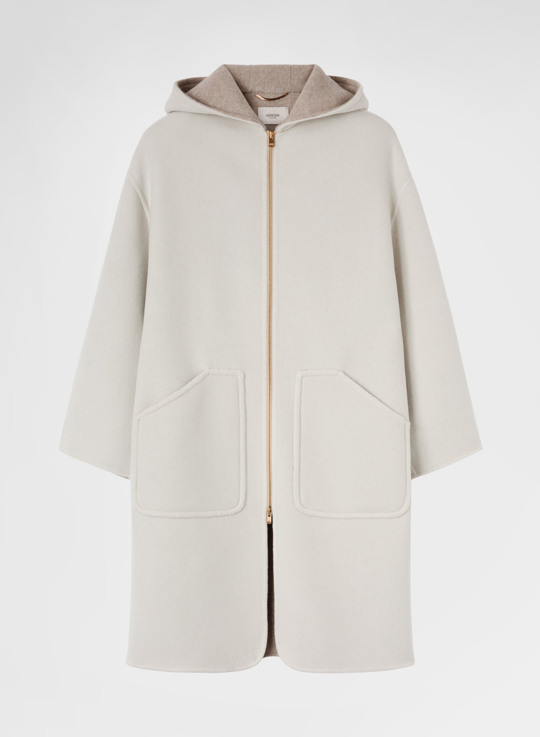 Italian Pure Cashmere Jacket Natural Oversized | Agnona