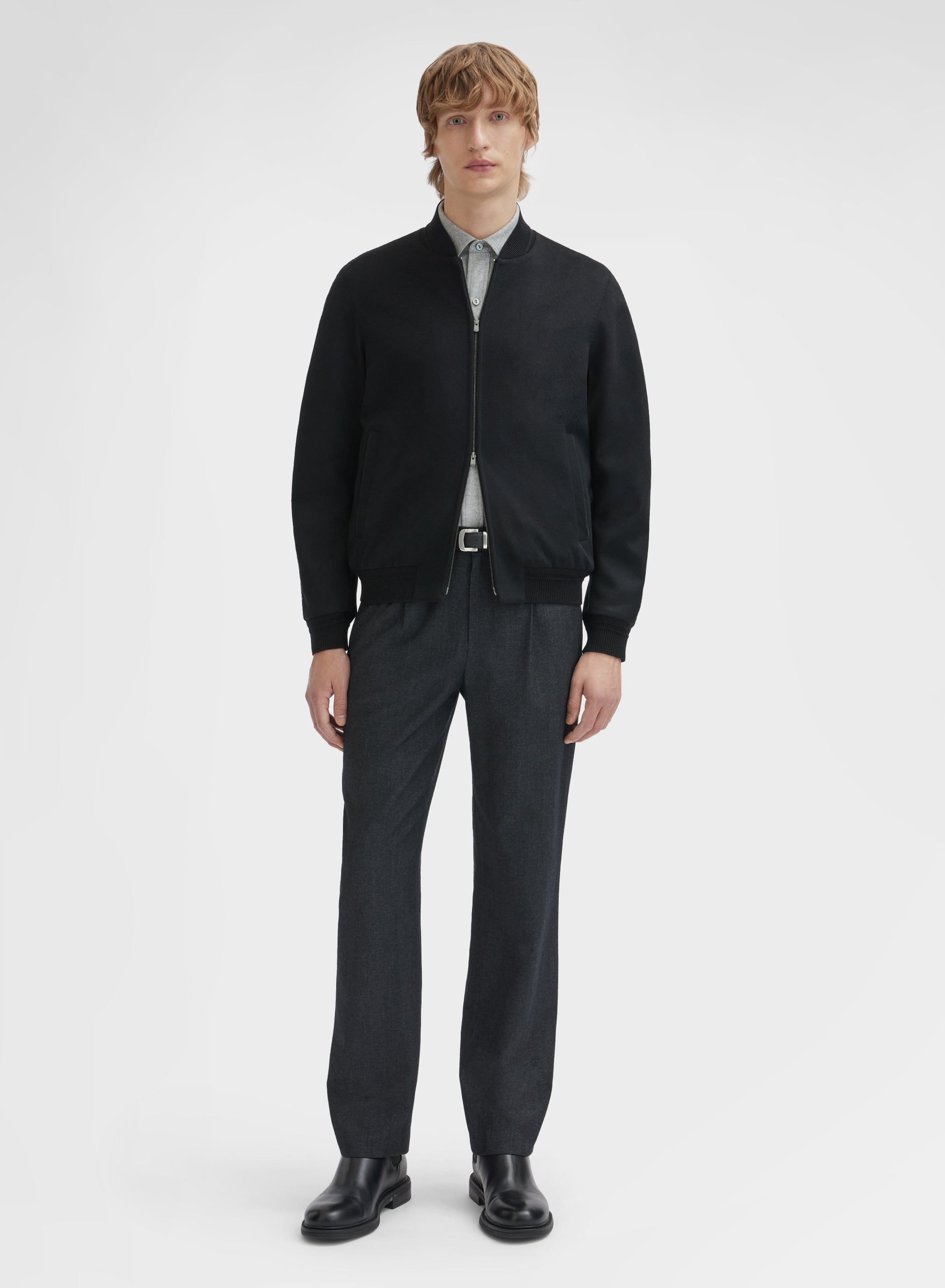 CASHMERE LIGHT CABAN BLACK
