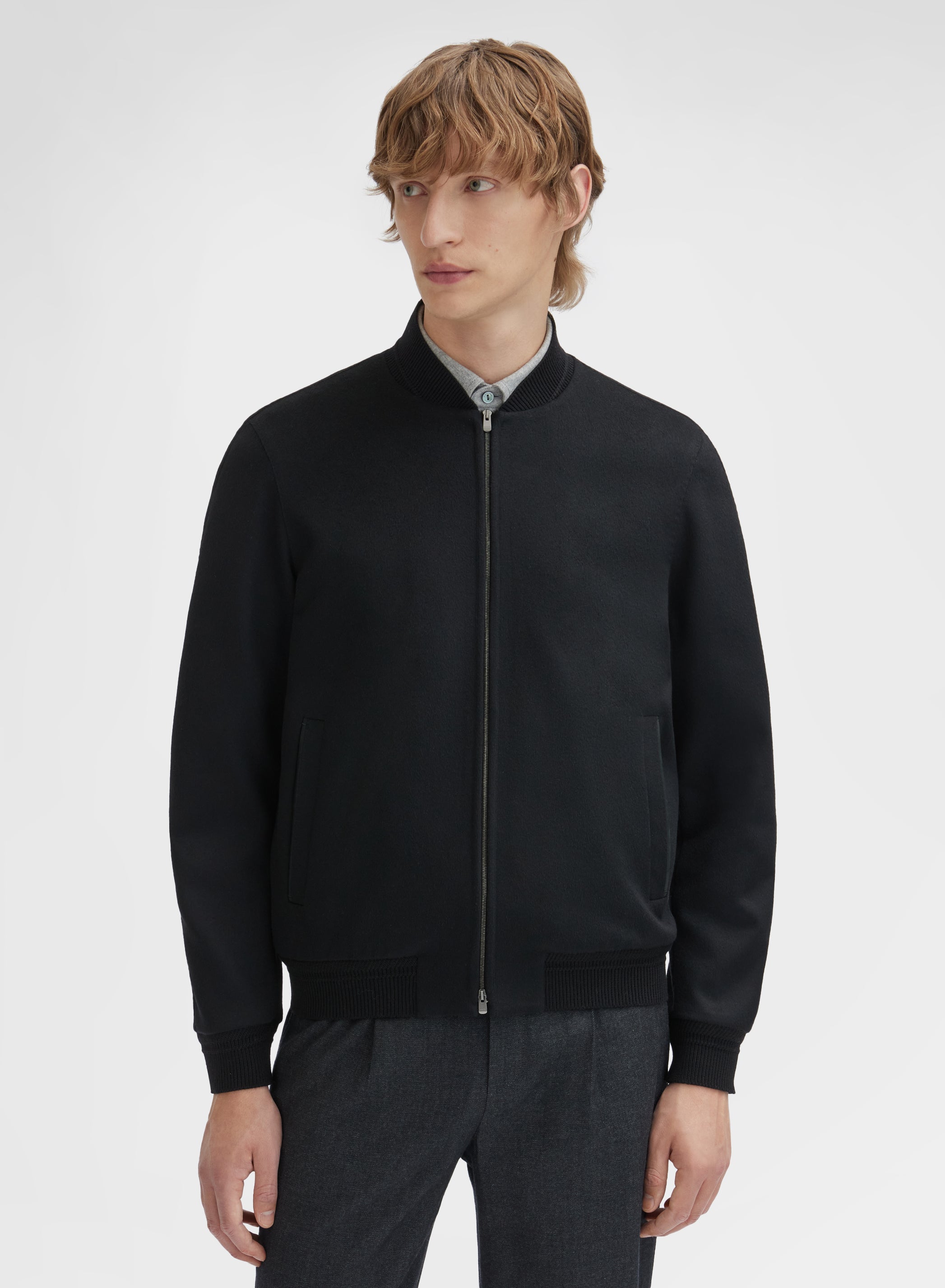CASHMERE LIGHT CABAN BLACK