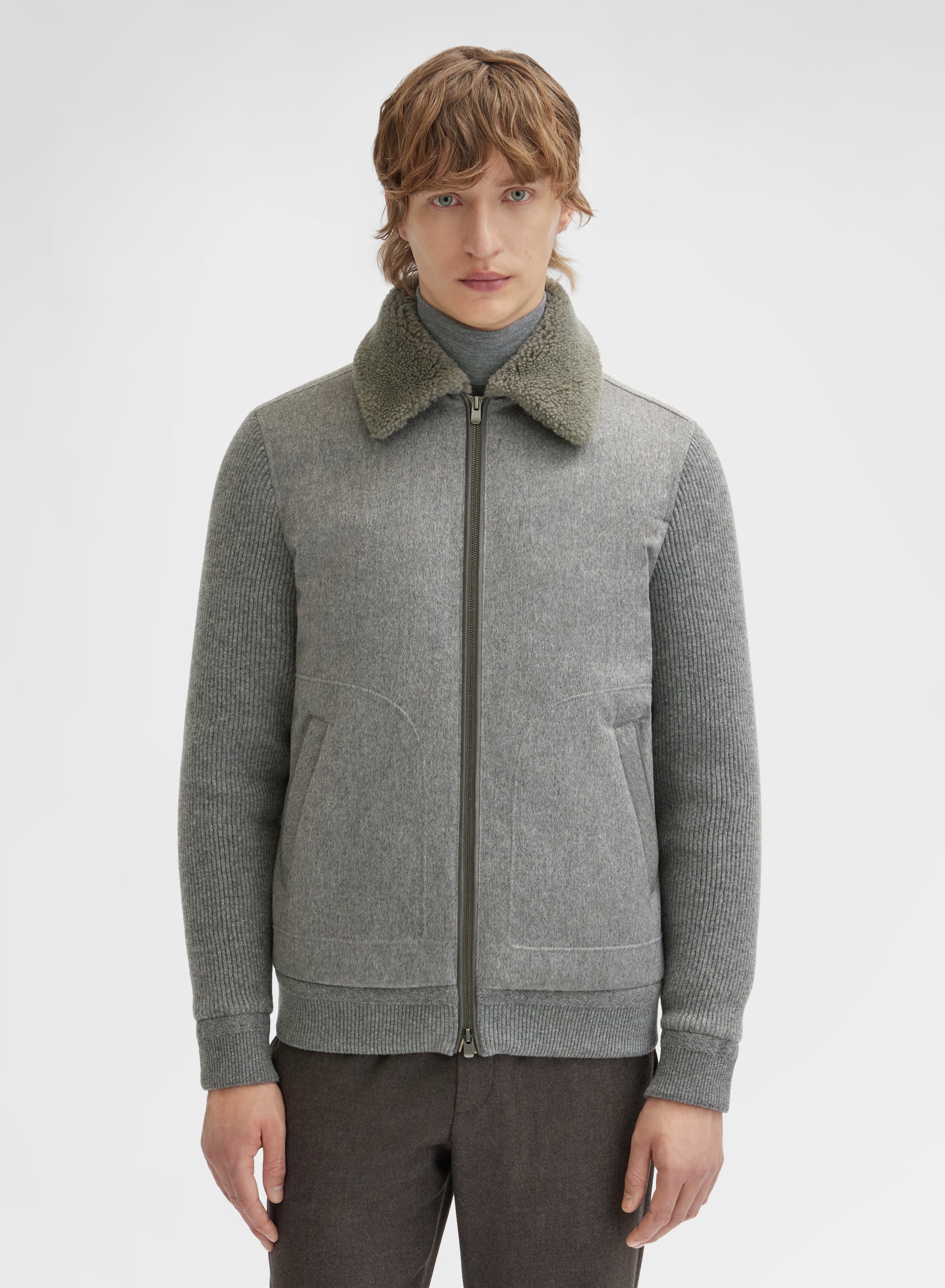 CASHMERE STORMLIGHT CABAN FLANNEL