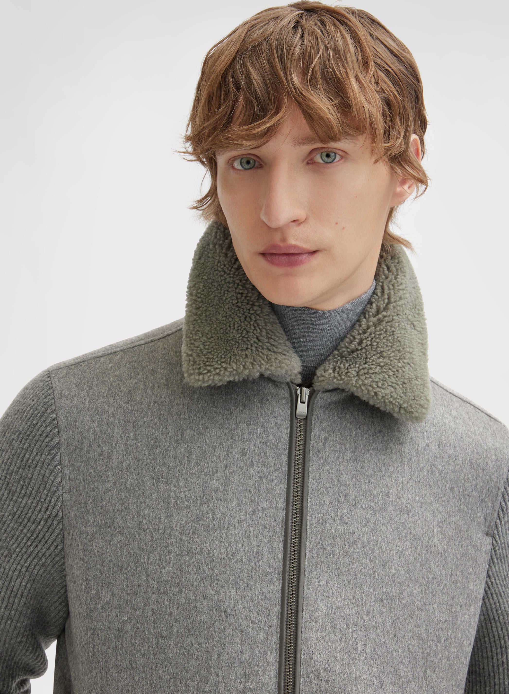 CASHMERE STORMLIGHT CABAN FLANNEL