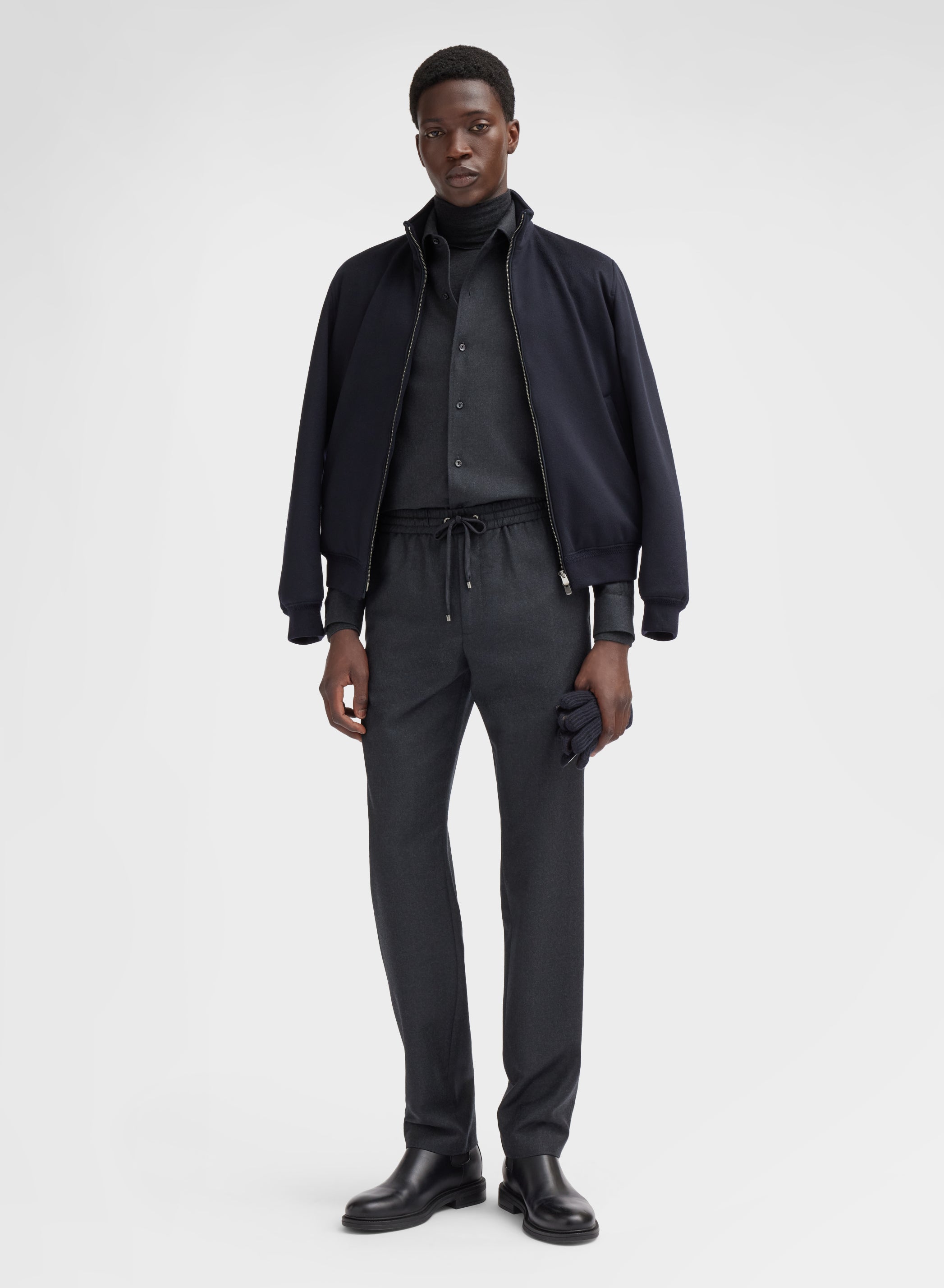 CASHMERE STORMLIGHT CABAN DEEP NIGHT