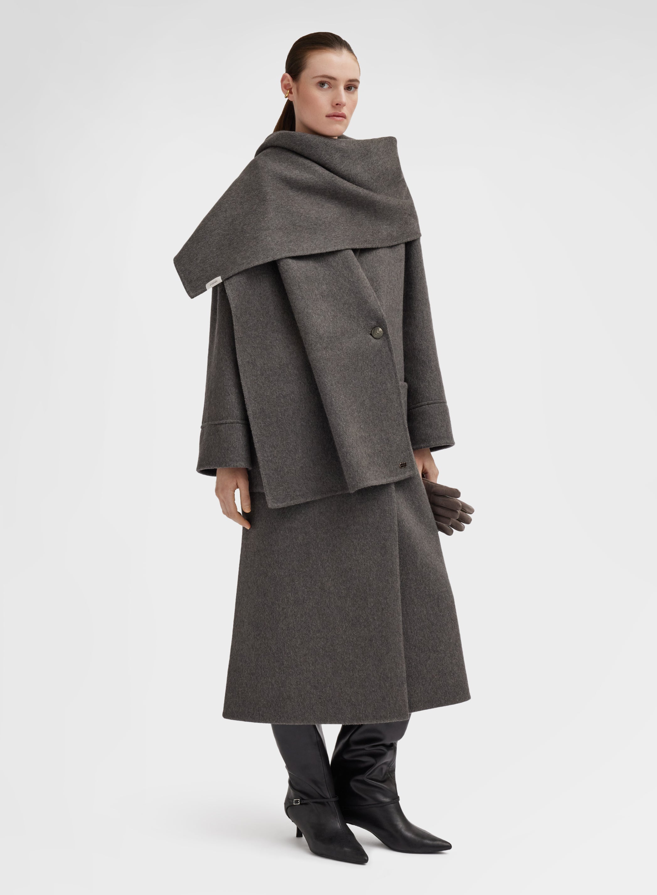 DIAGONAL DOUBLEBREASTED COAT CUMINO