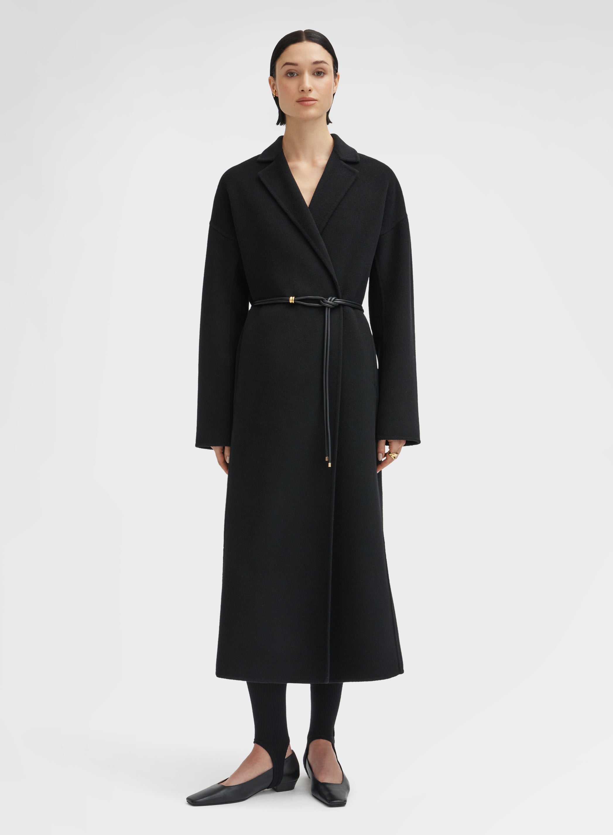 BLEND DOUBLE FACE COAT BLACK