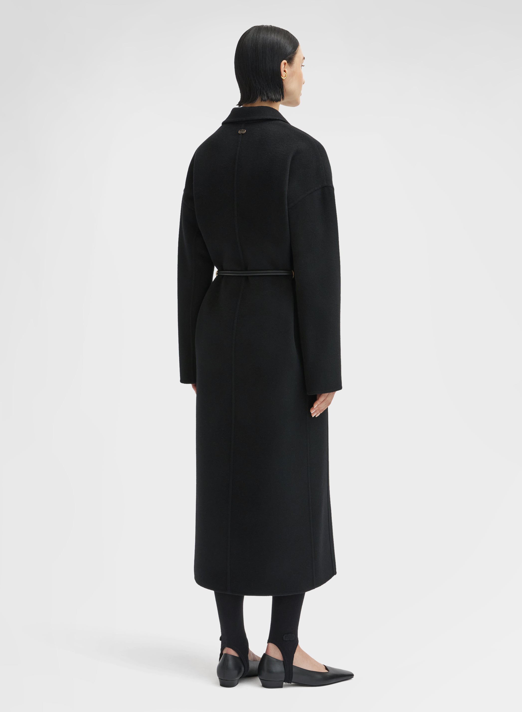 BLEND DOUBLE FACE COAT BLACK