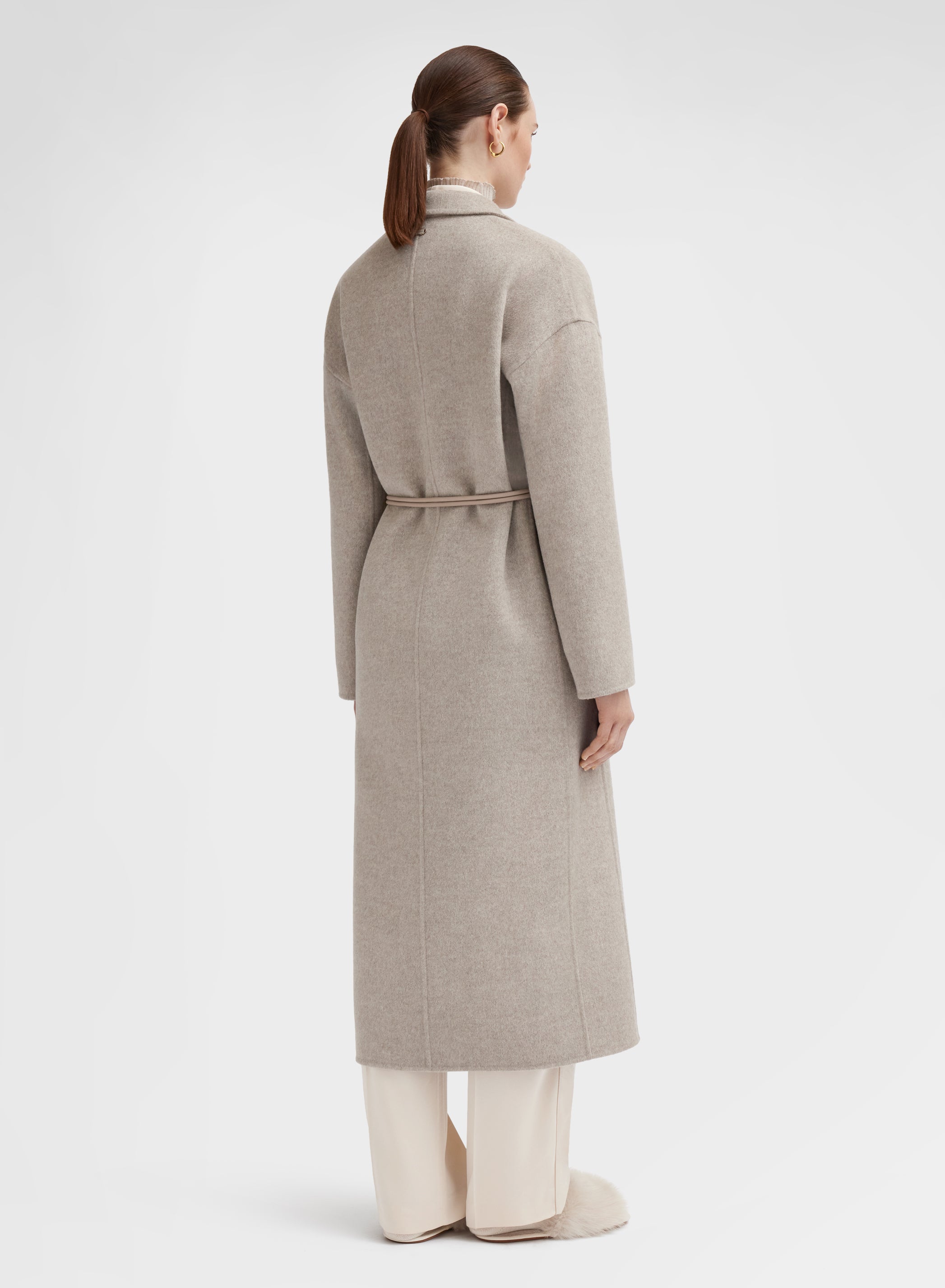 BLEND DOUBLE FACE COAT TAUPE